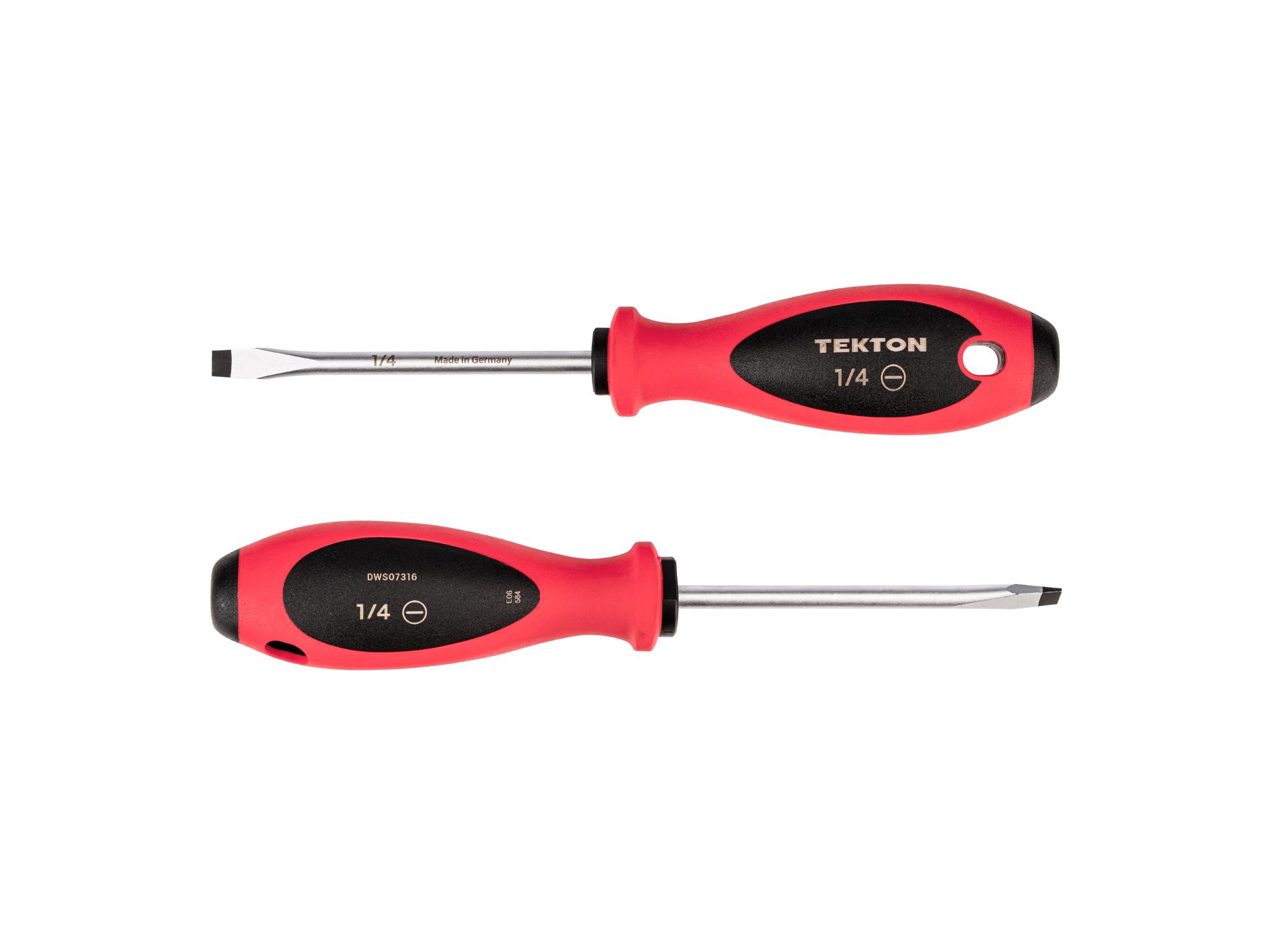 Side view of Tekton 4 inch screwdriver. Item #DWS07316