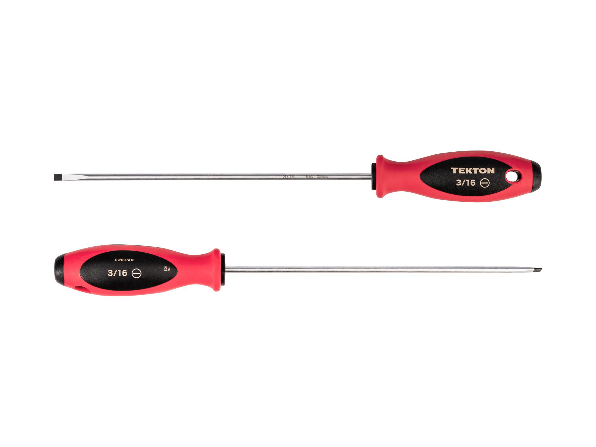 Side view of Tekton 8 inch screwdriver. Item #DWS07412