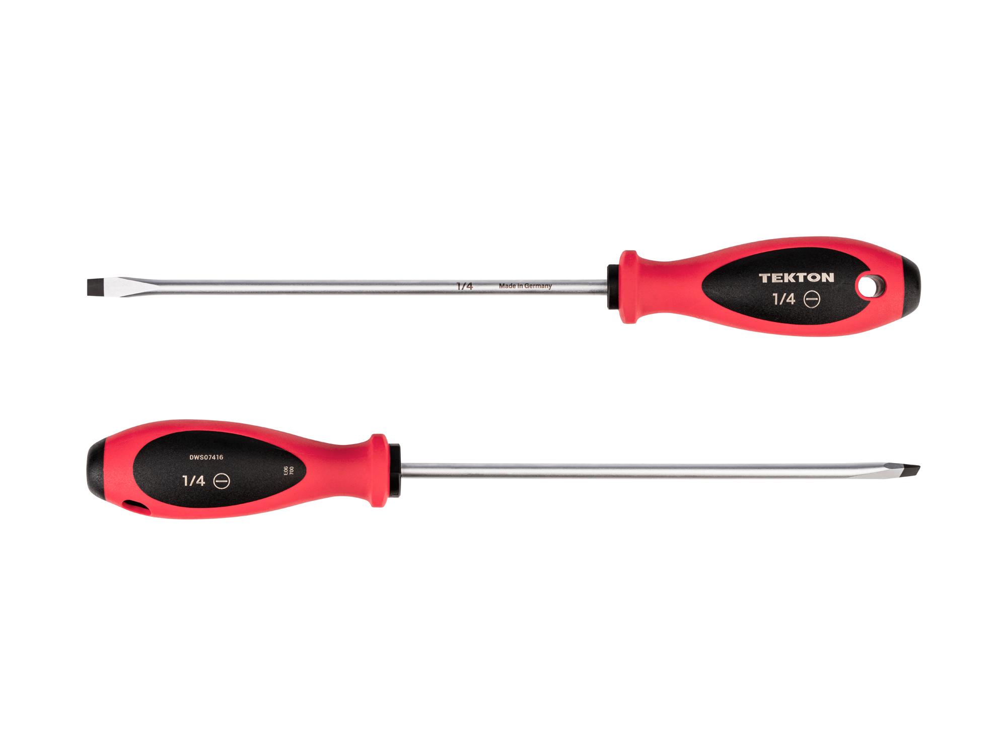 Side view of Tekton 8 inch screwdriver. Item #DWS07416