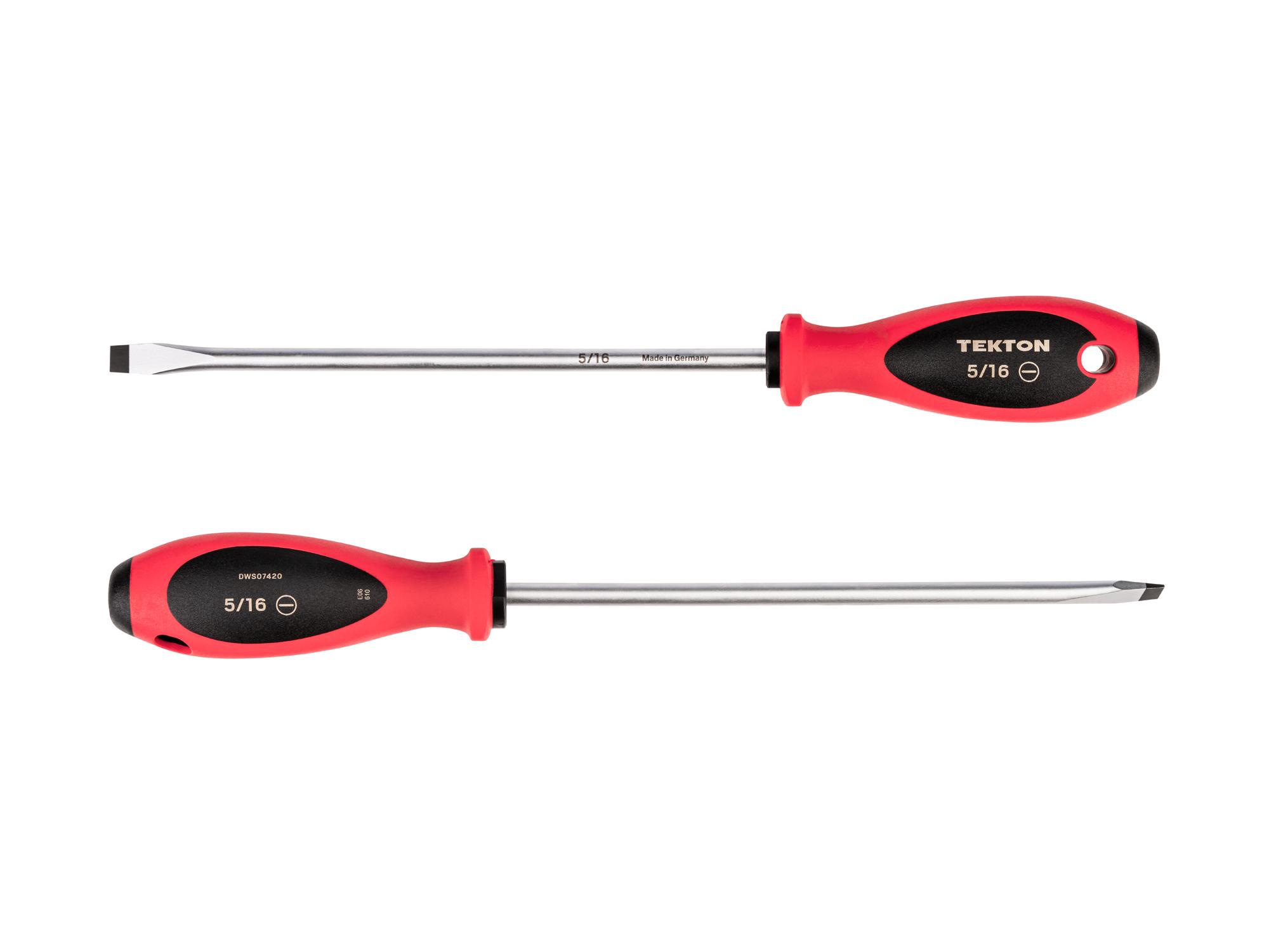 Side view of Tekton 8 inch screwdriver. Item #DWS07420