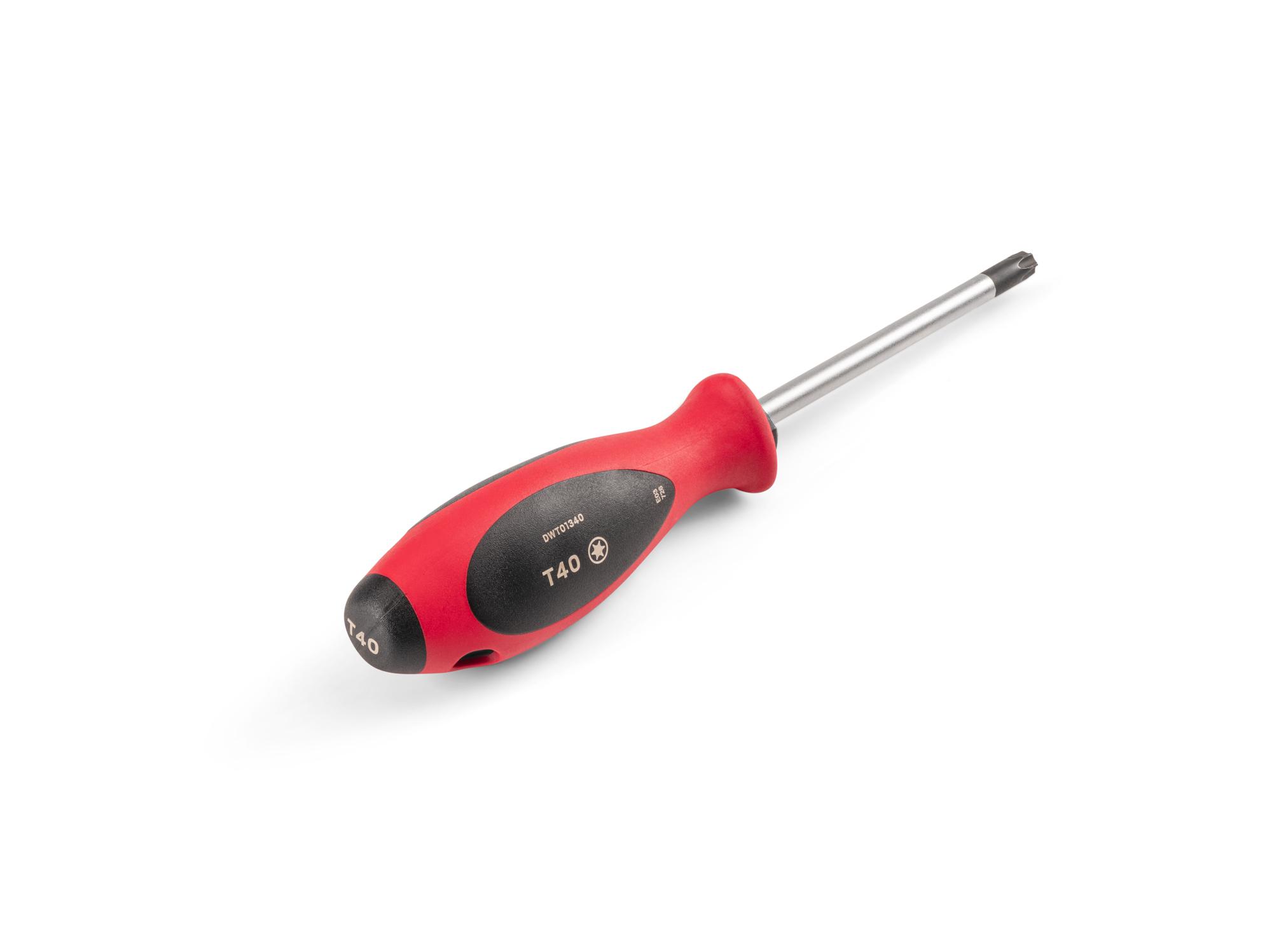 Back angle view of Tekton 4 inch screwdriver. Item #DWT01340