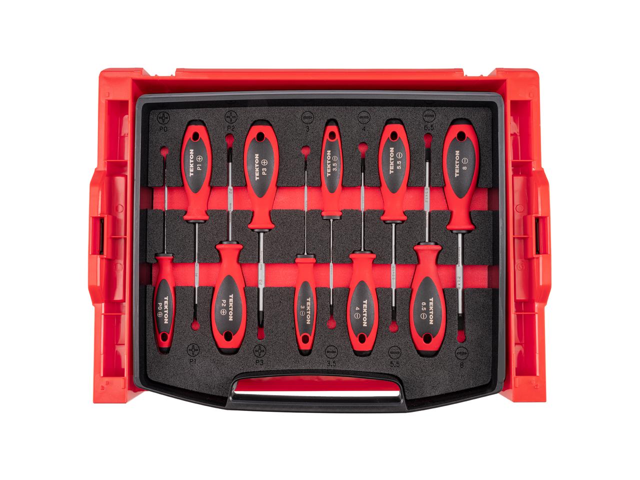 Box Tools Componenent 248-Piece Tool Set in Modular Stacking Tool Cart with Foam | TEKTON