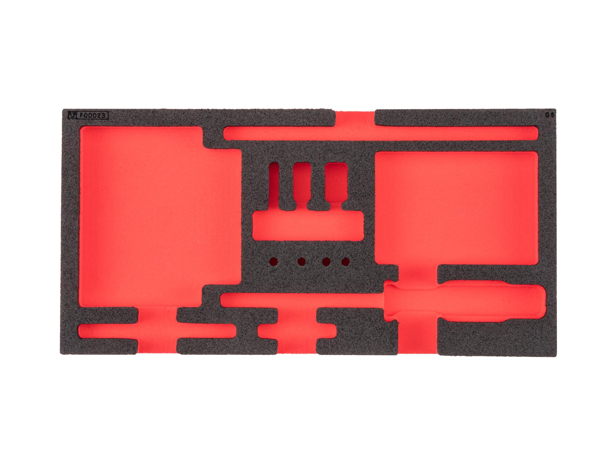 Aluminum Handle Bit Driver, Insert Bit Rail, and Accessory Set Foam Organizer (12 x 6 Inch)