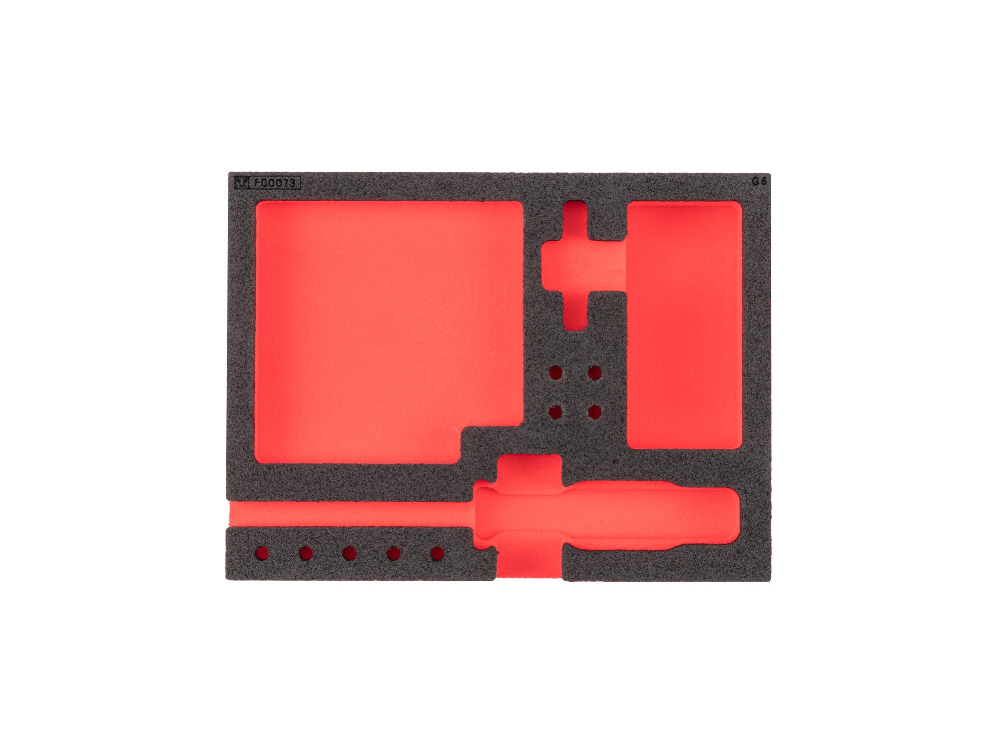 Aluminum Handle Bit Driver and Insert Bit Rail Set Foam Organizer (8 x 6 Inch)