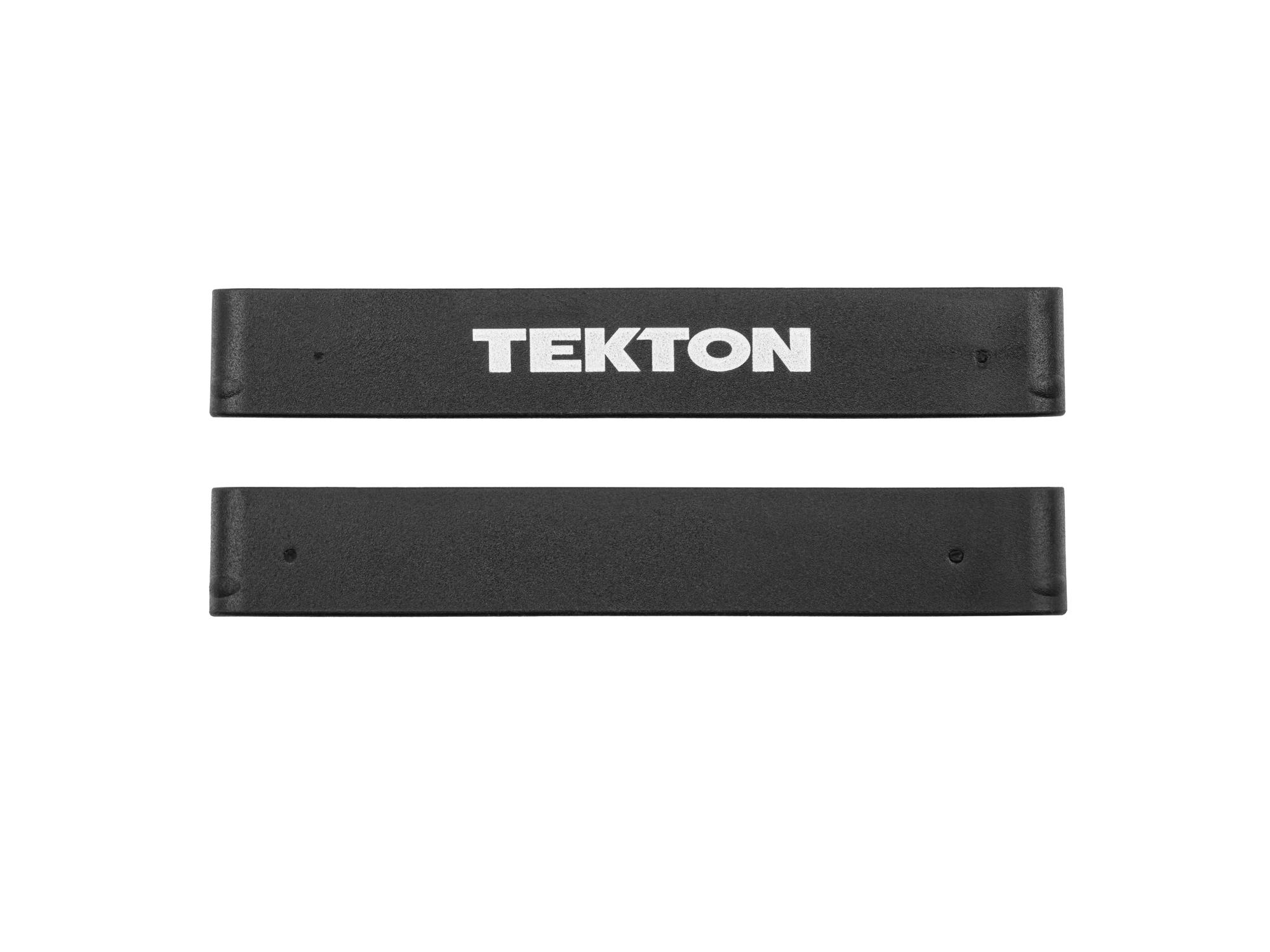 Side view of Tekton rail screwdriver organization. Item #ODB10000