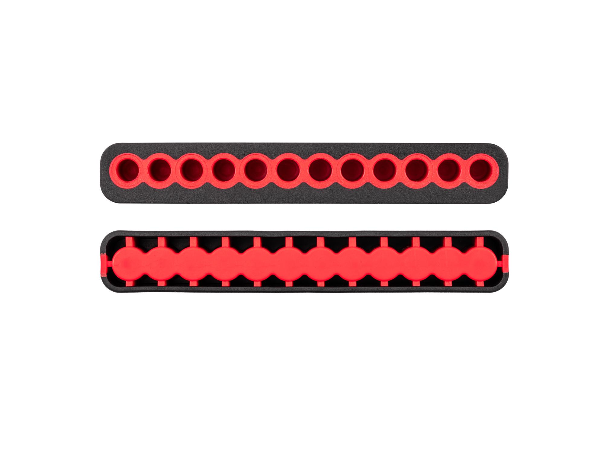 Second side view of Tekton rail screwdriver organization. Item #ODB10000