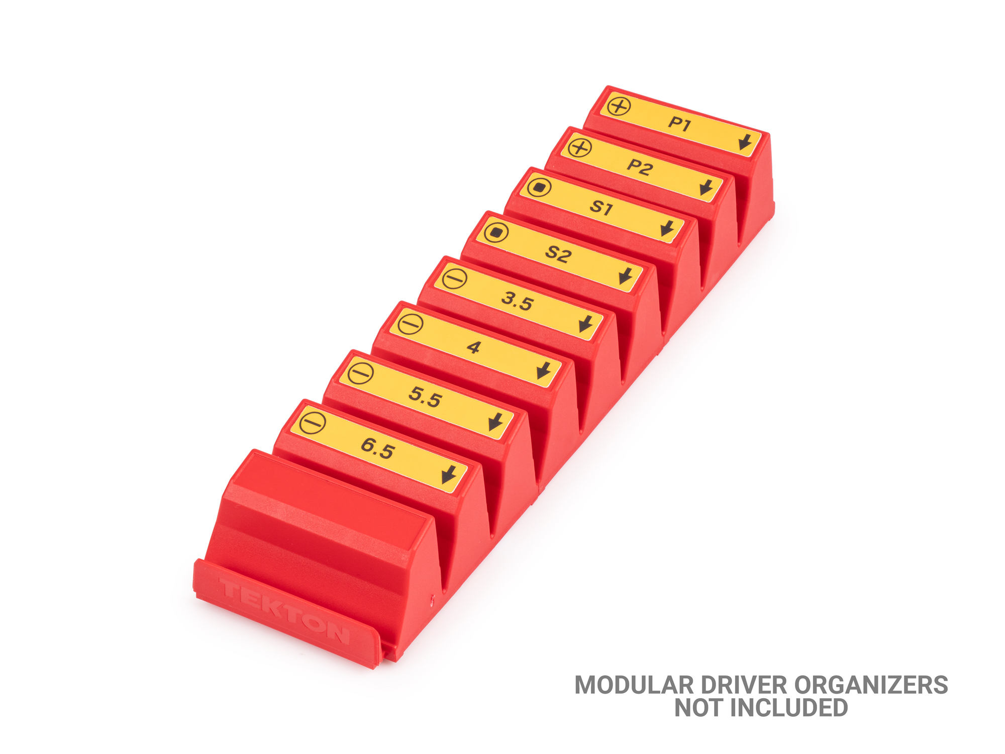 TEKTON Modular Driver Organization Label Sheet, Insulated (P1-P2, S1-S2, 3.5-6.5 mm)