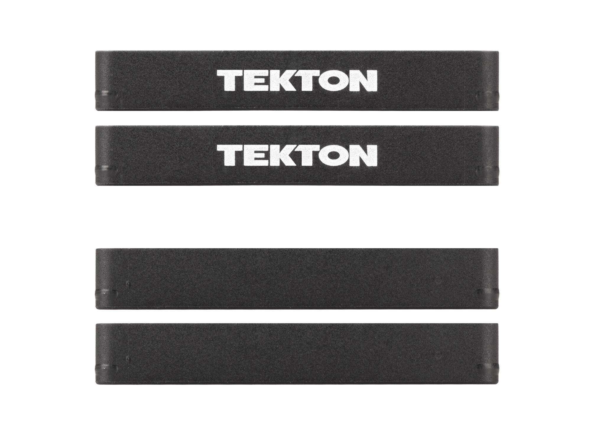 Side view of Tekton black rail screwdriver organization set. Item #ODB91000