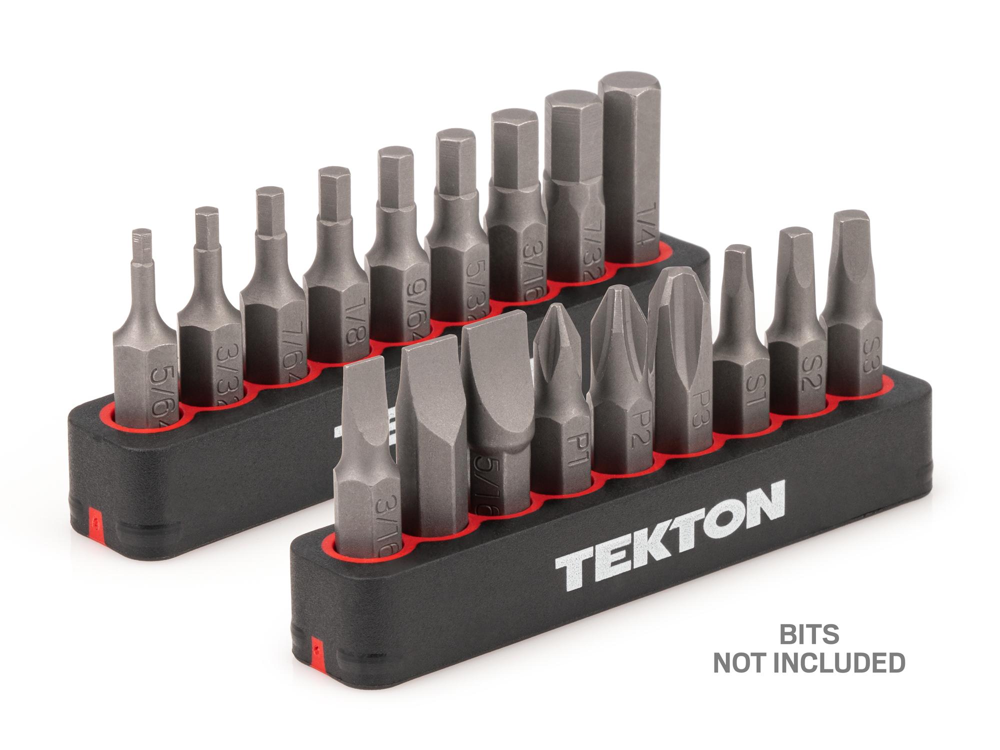Tekton rail black screwdriver organization set organization with tools. Tools not included. Item #ODB91000