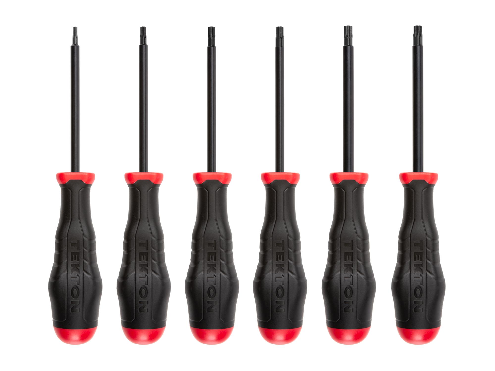 Front view of Tekton screwdriver set. Item #DHT91006