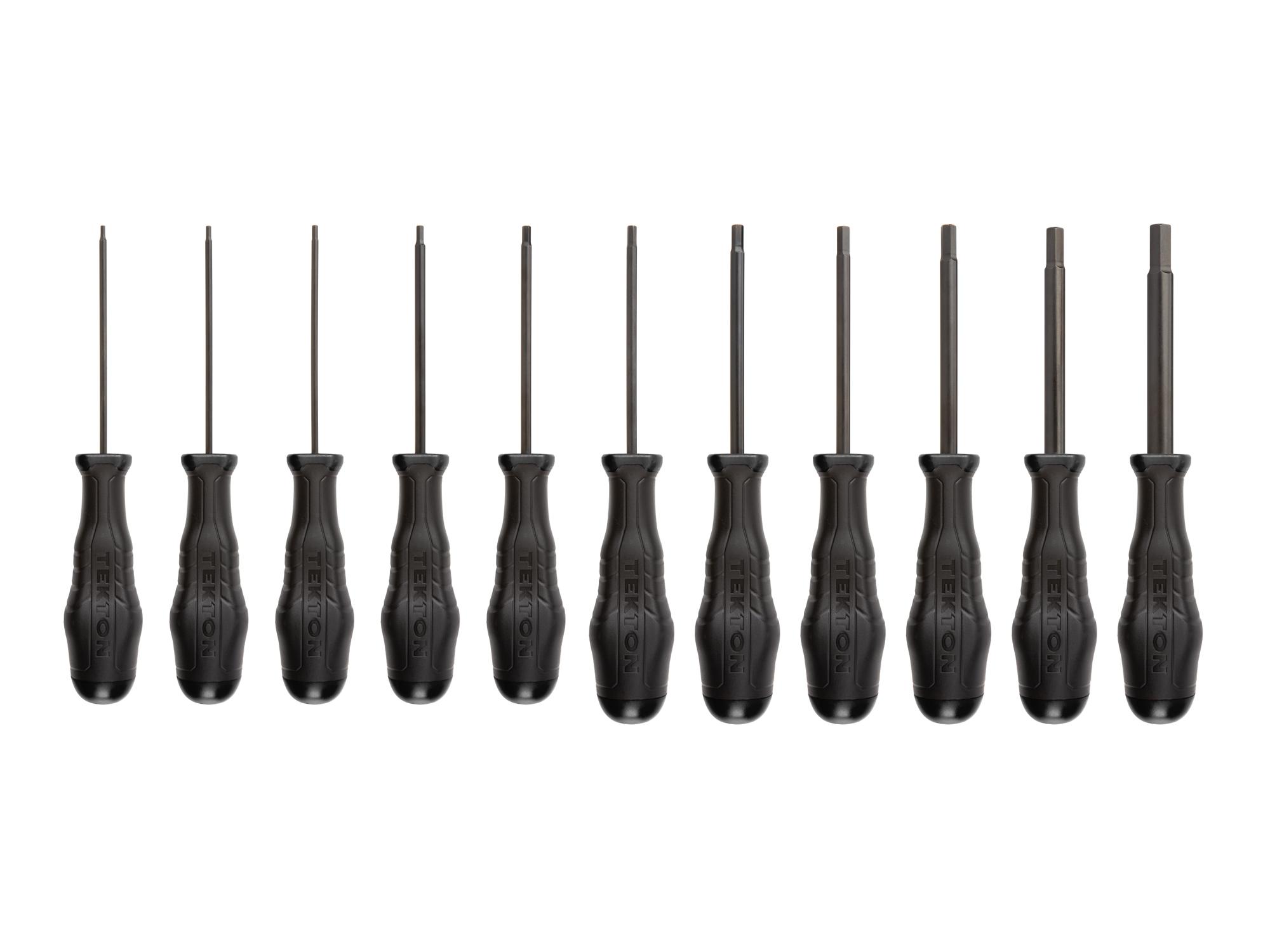 Front view of Tekton screwdriver set. Item #DHX90102