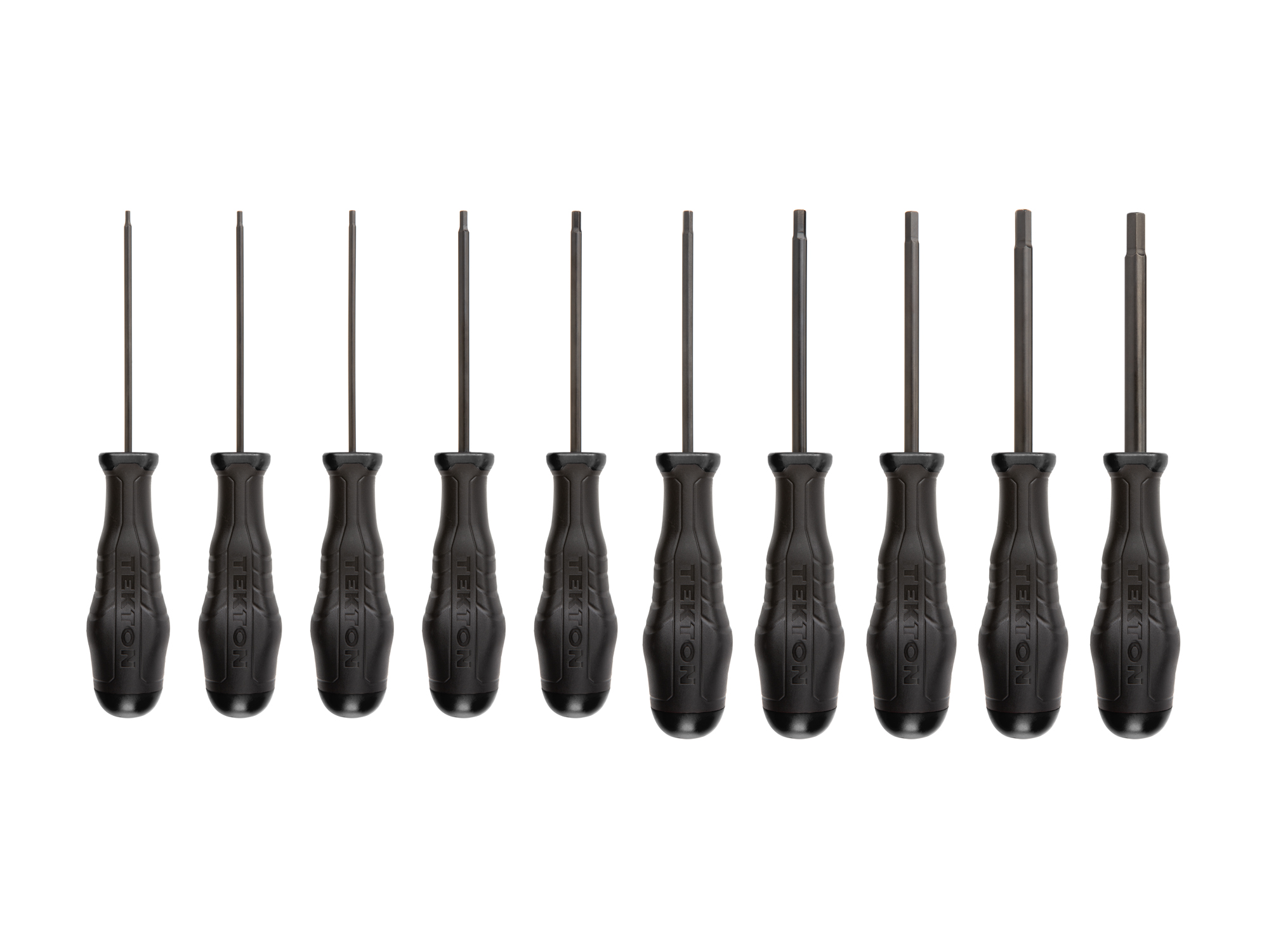 Hex High-Torque Black Oxide Blade Screwdriver Set, 10-Piece (5/64-5/16 in.)