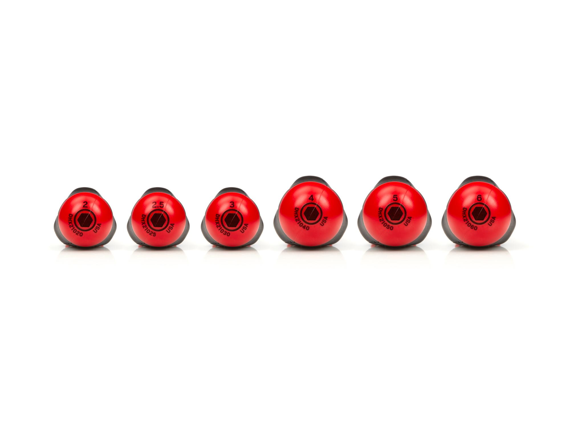 Back view of Tekton screwdriver set. Item #DHX91203