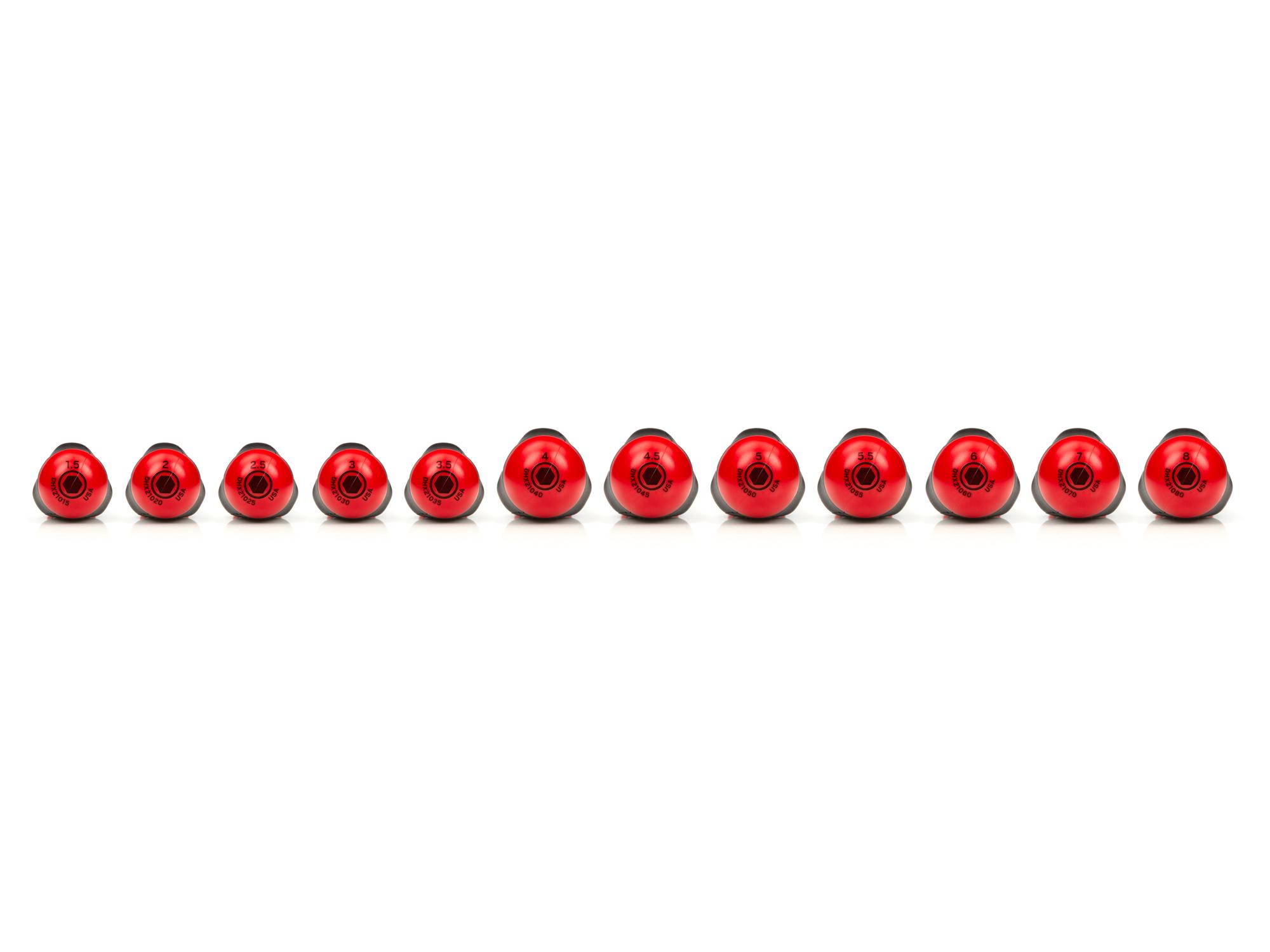 Back view of  Tekton tools only screwdriver set. Item #DHX91206