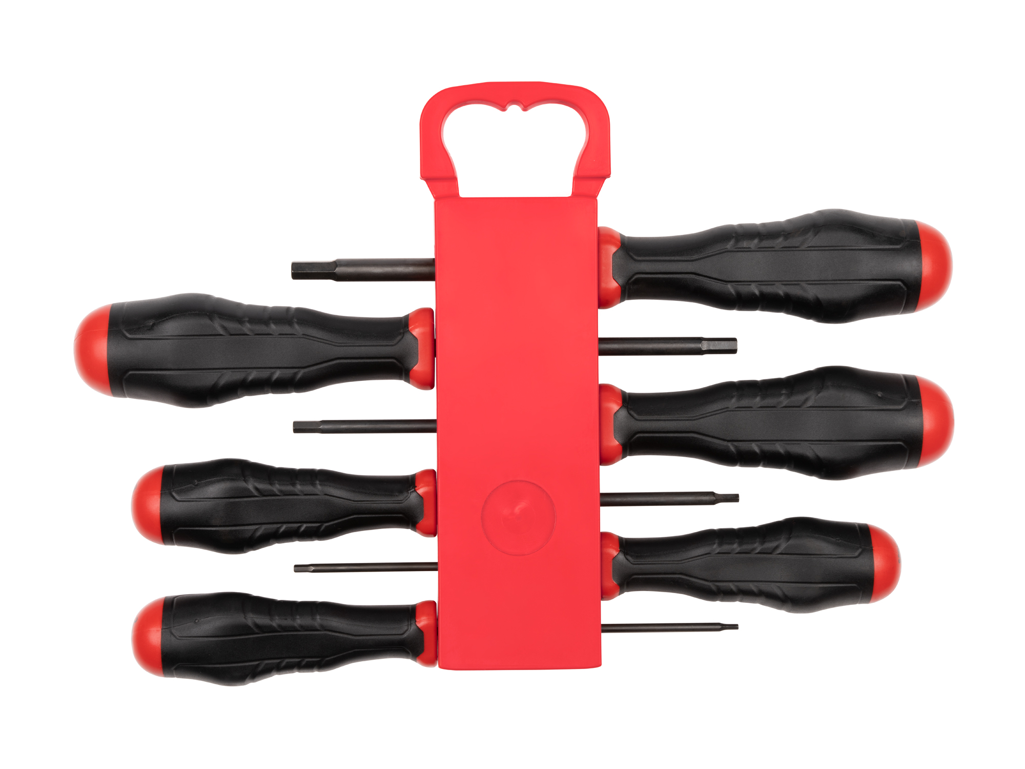 Includes: 2, 2.5, 3, 4, 5, 6 mm Hex screwdrivers with holder. Black oxide blades and our patented ergonomic handle.#DHX92006.