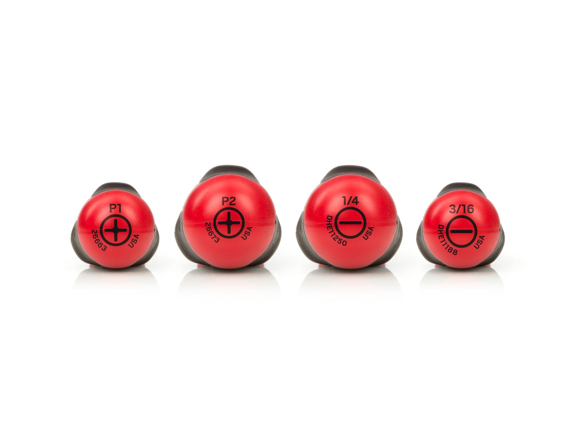 Back view of Tekton screwdriver set. Item #DRV41233
