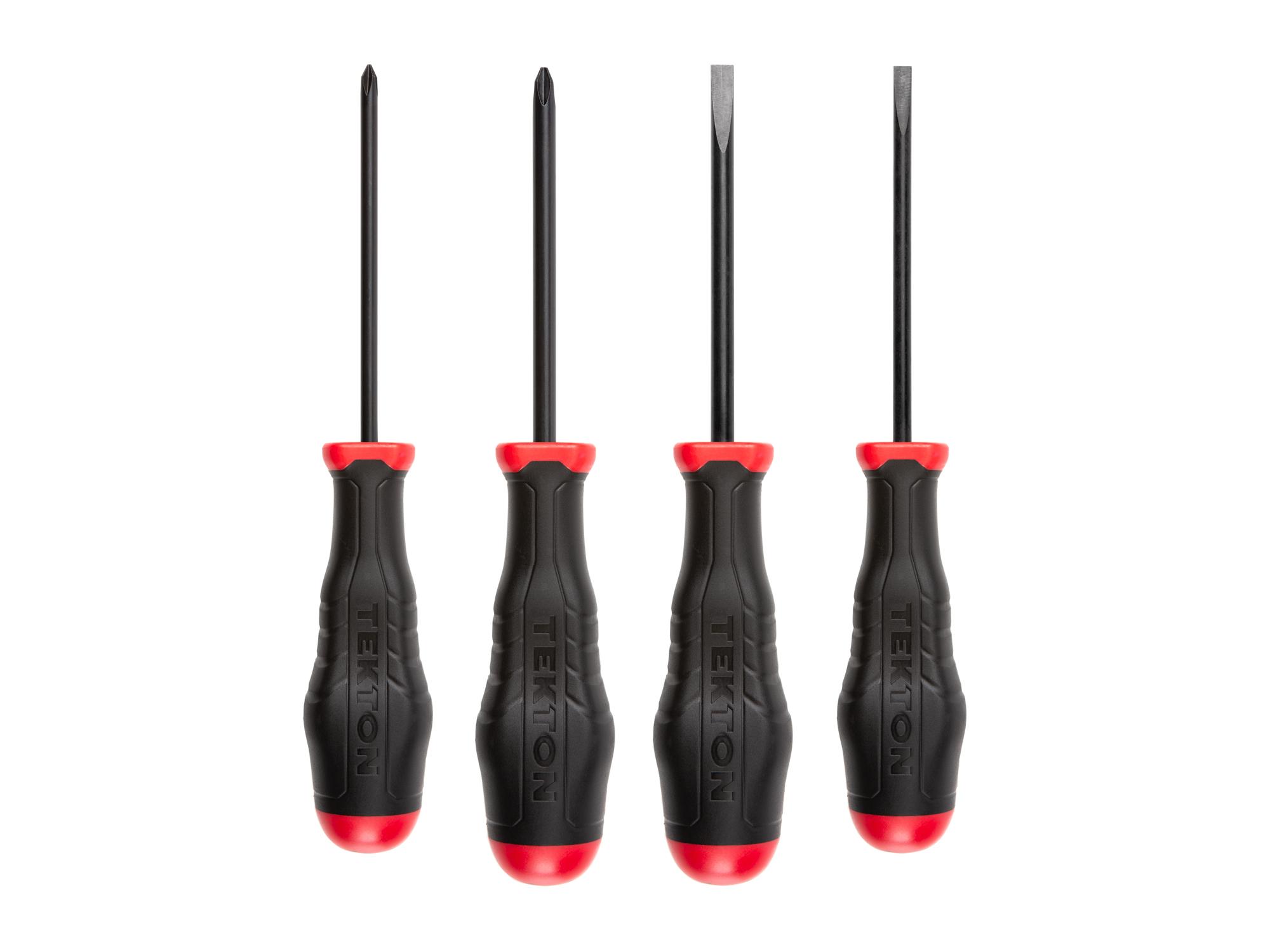 Front view of Tekton screwdriver set. Item #DRV41233