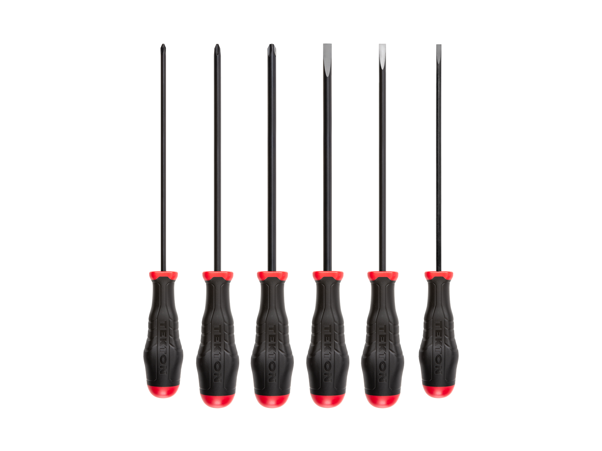 Long High-Torque Black Oxide Blade Screwdriver Set (6-Piece)