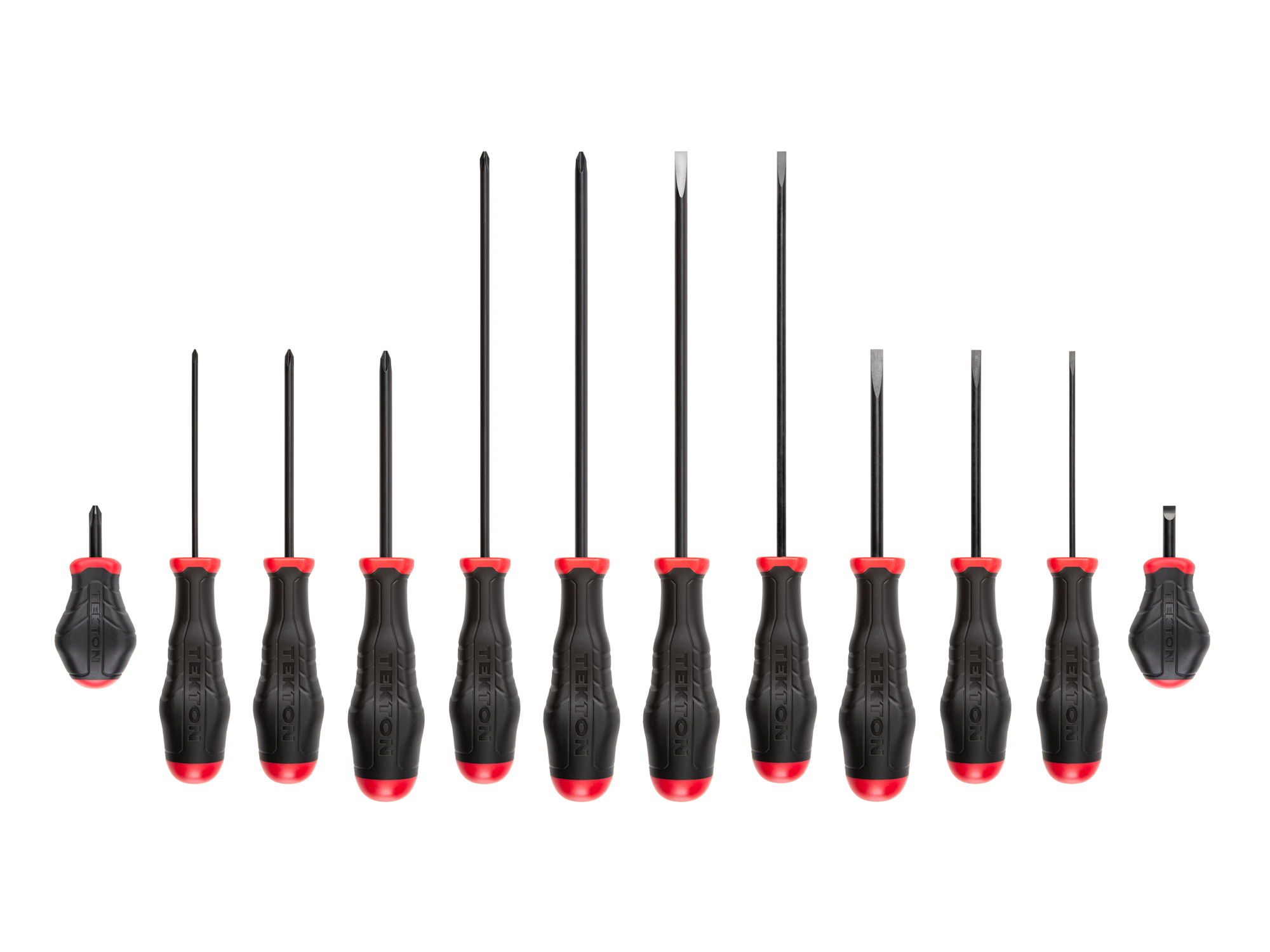 High-Torque Black Oxide Blade Screwdriver Set (12-Piece)