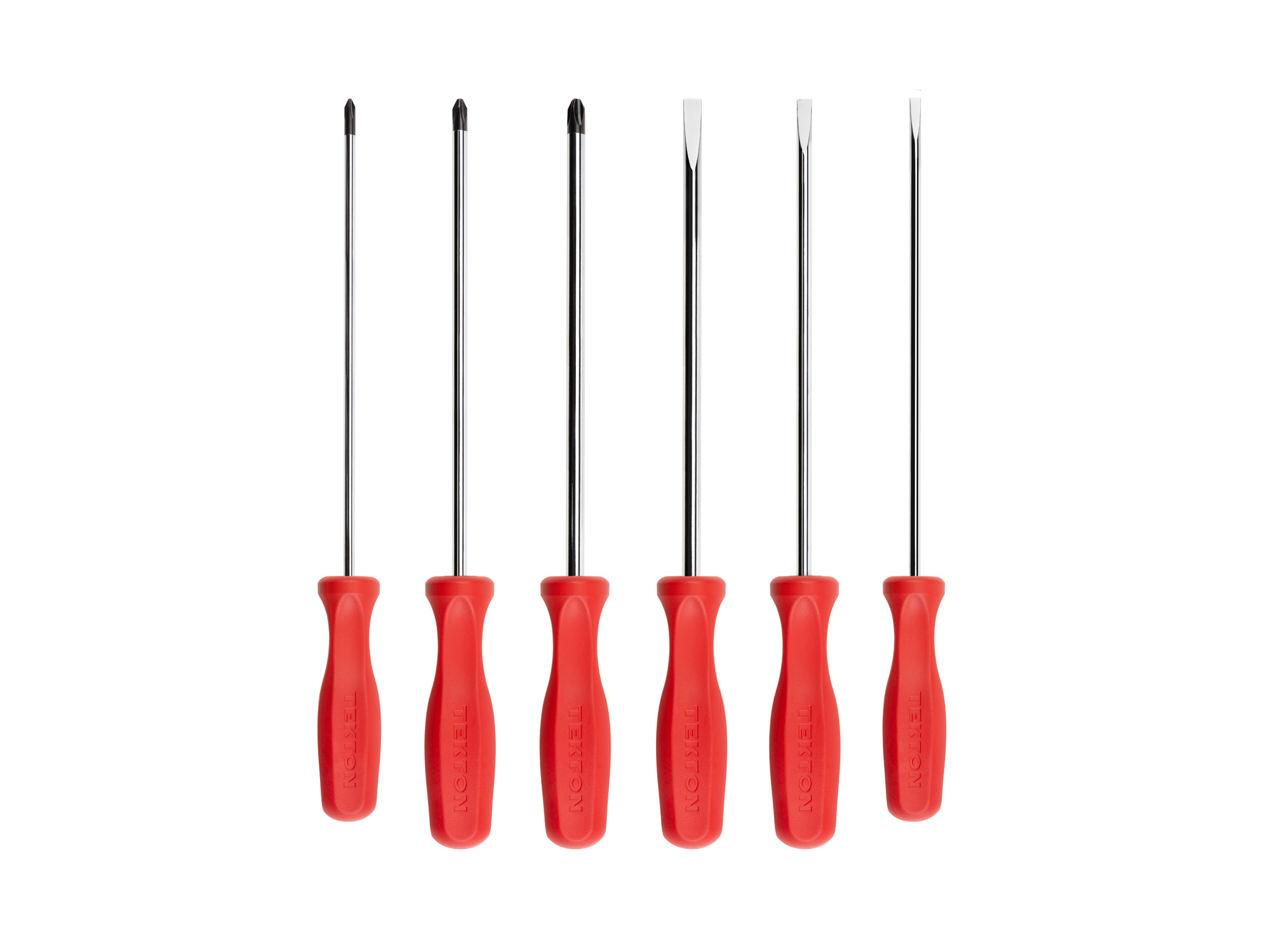 Long Hard Handle Screwdriver Set (6-Piece)