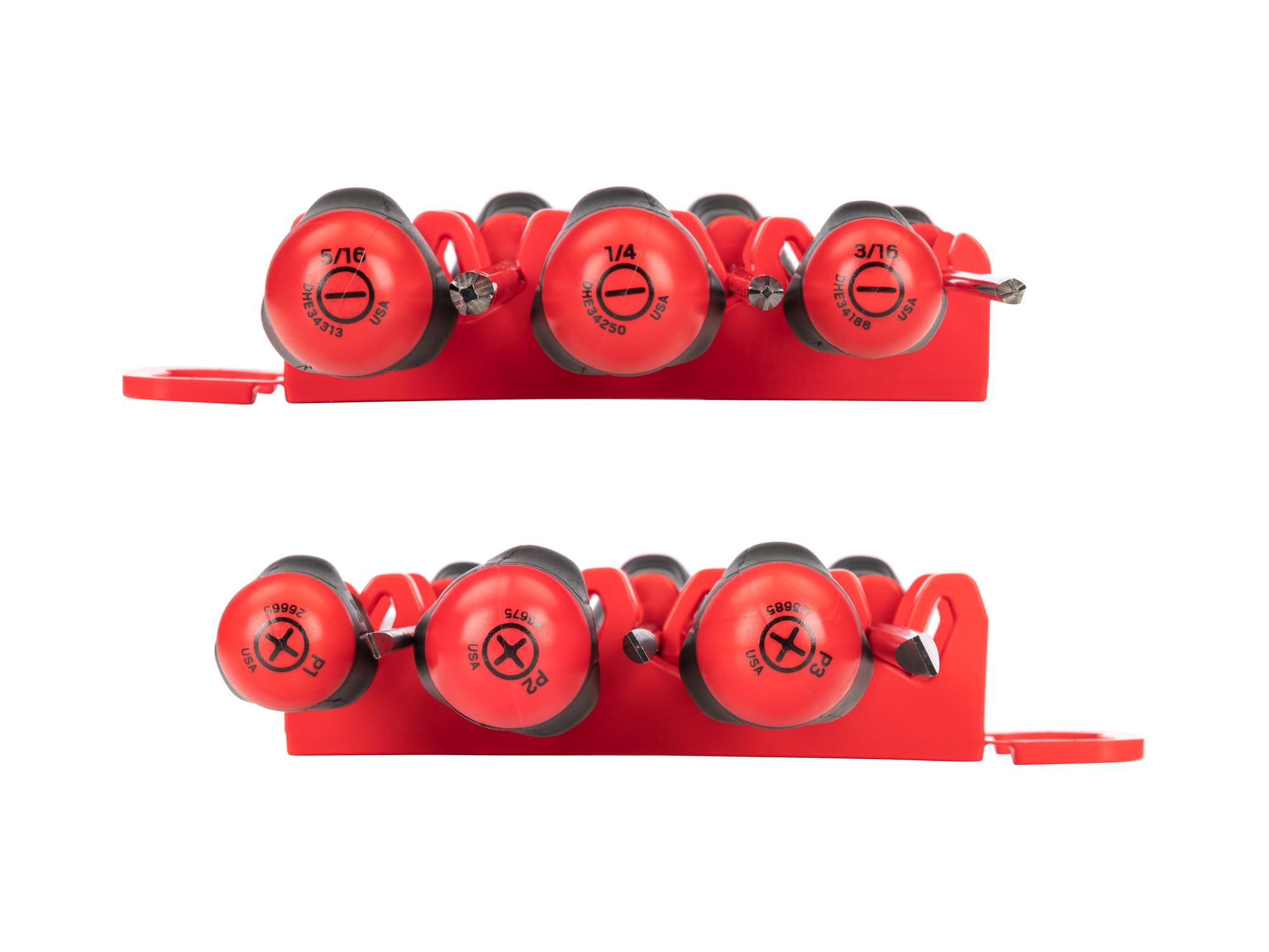 Side view of Tekton holder screwdriver set. Item #DRV43506