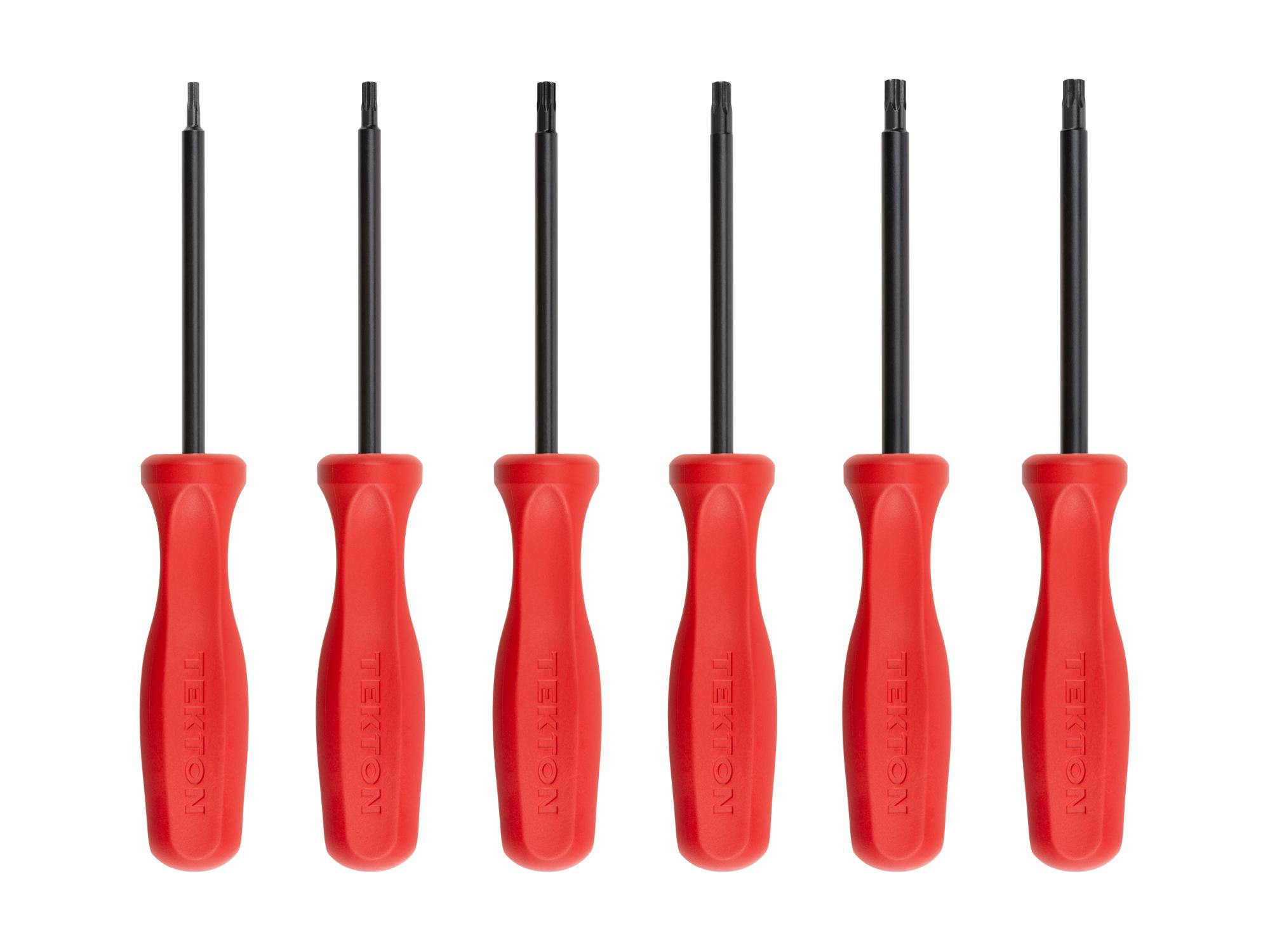 Front view of Tekton screwdriver set. Item #DST91002