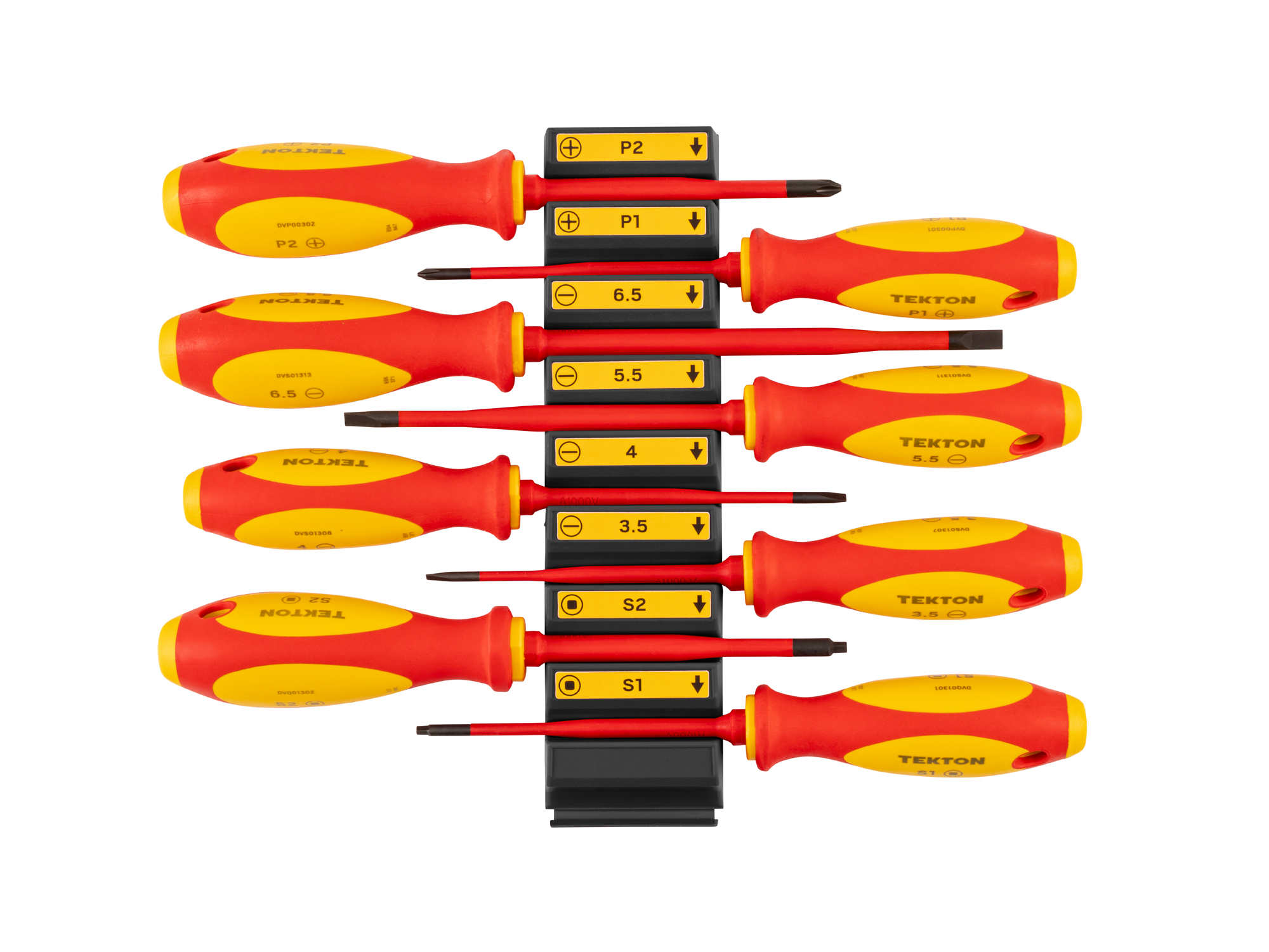 VERILAB 2点セット 8-Piece Phillips, Slotted, Square Insulated Screwdriver Set | TEKTON