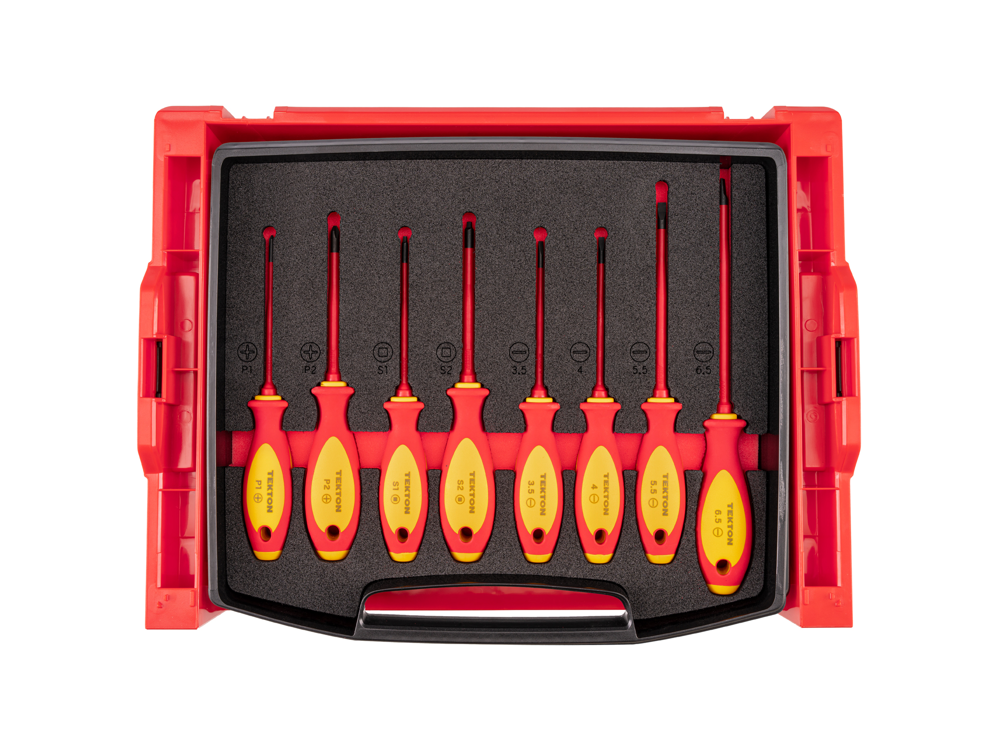 Insulated Screwdriver Set with Drawer and Foam, 8-Piece | TEKTON