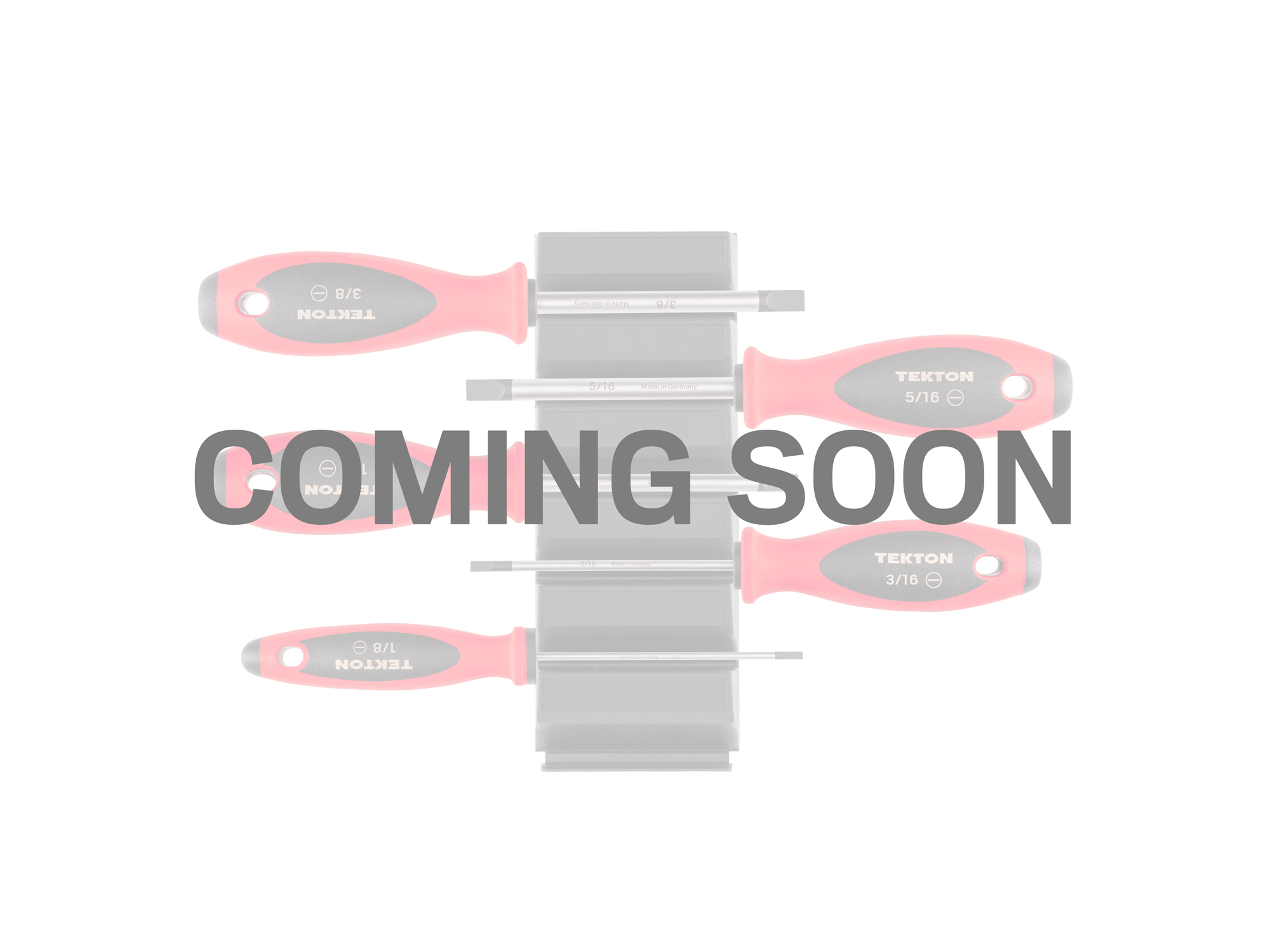 TEKTON Slotted Screwdriver Set with Modular Organizers - 4 Inch Shanks, 5-Piece (1/8-3/8 in.)