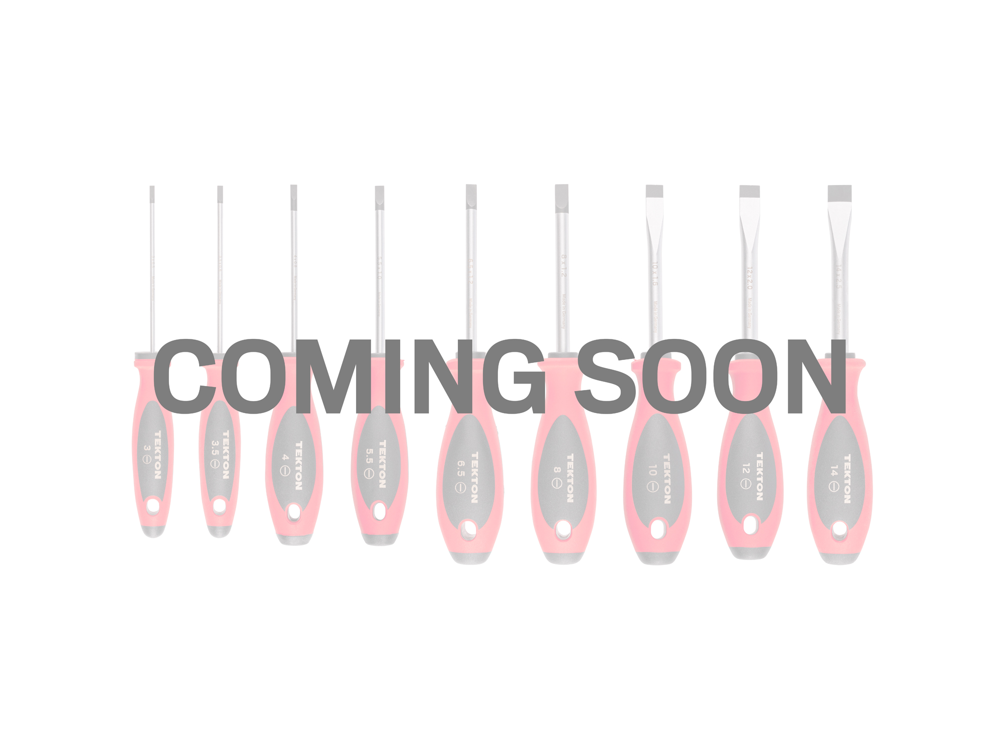 TEKTON Slotted Screwdriver Set - 4 Inch Shanks, 9-Piece (3-14 mm)