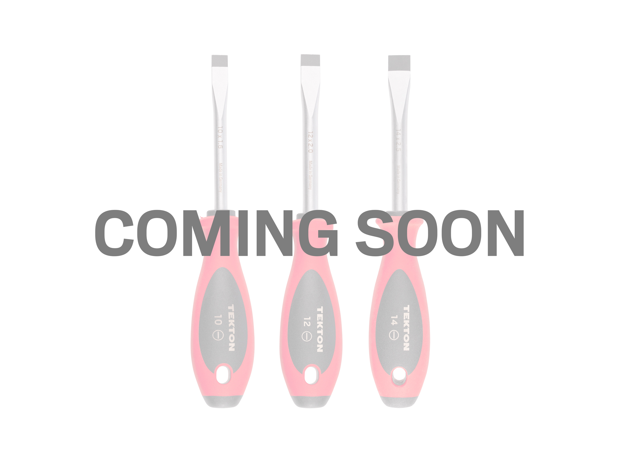 TEKTON Slotted Screwdriver Set - 4 Inch Shanks, 3-Piece (10-14 mm)