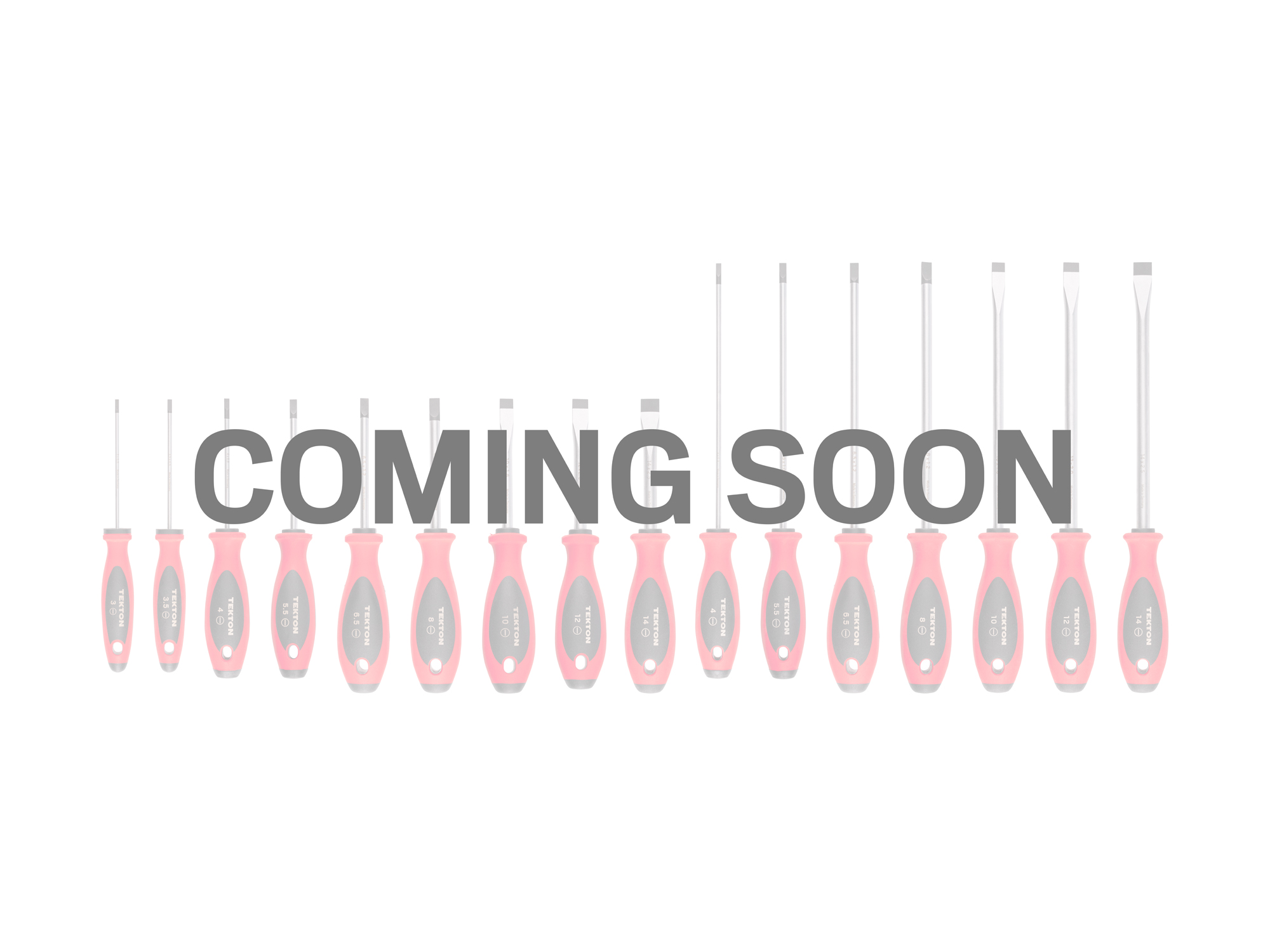TEKTON Slotted Screwdriver Set - 4, 8 Inch Shanks, 16-Piece (3-14 mm)
