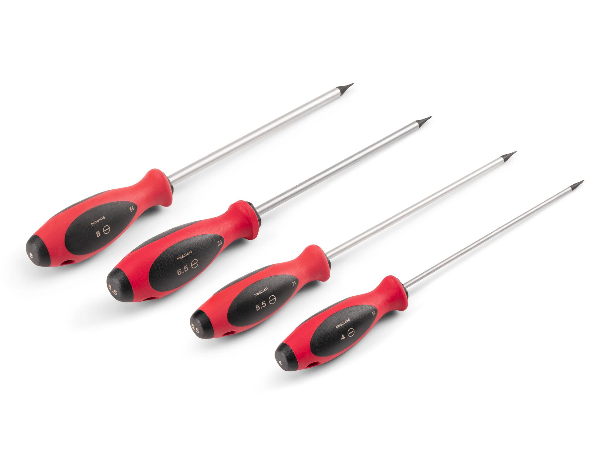 Back angle view of Tekton screwdriver set. Item #DWS90005