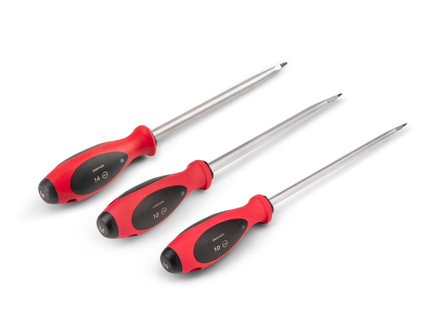 Back angle view of Tekton screwdriver set. Item #DWS90007