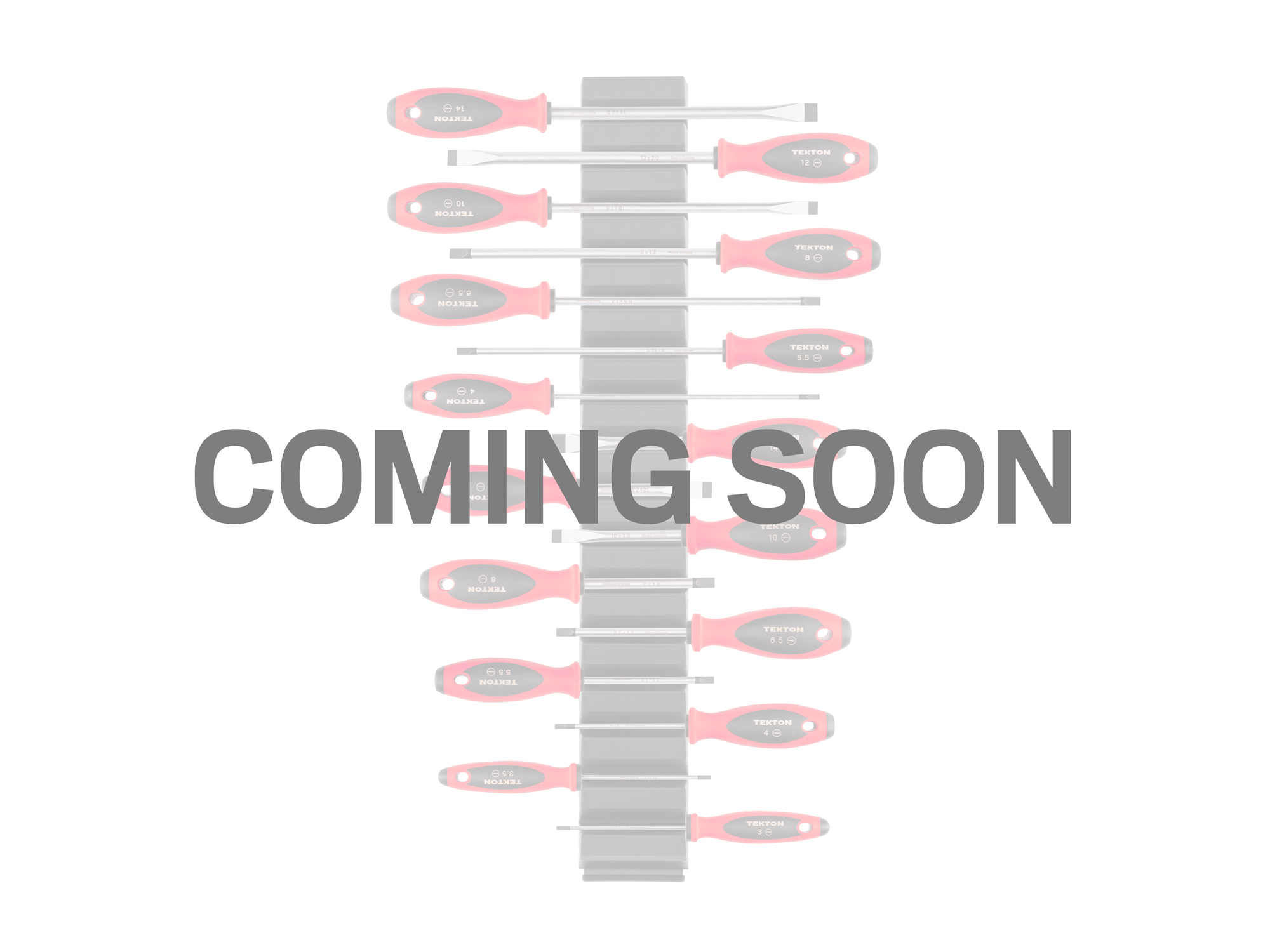 TEKTON Slotted Screwdriver Set with Modular Organizers - 4, 8 Inch Shanks, 16-Piece (3-14 mm)