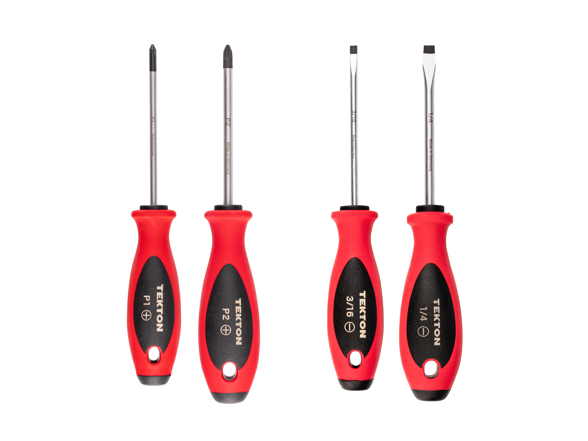 Typology D11/P22/D41 3点セット Phillips and Slotted Screwdriver Set (#1–#2, 3/16–1/4 in.) | TEKTON