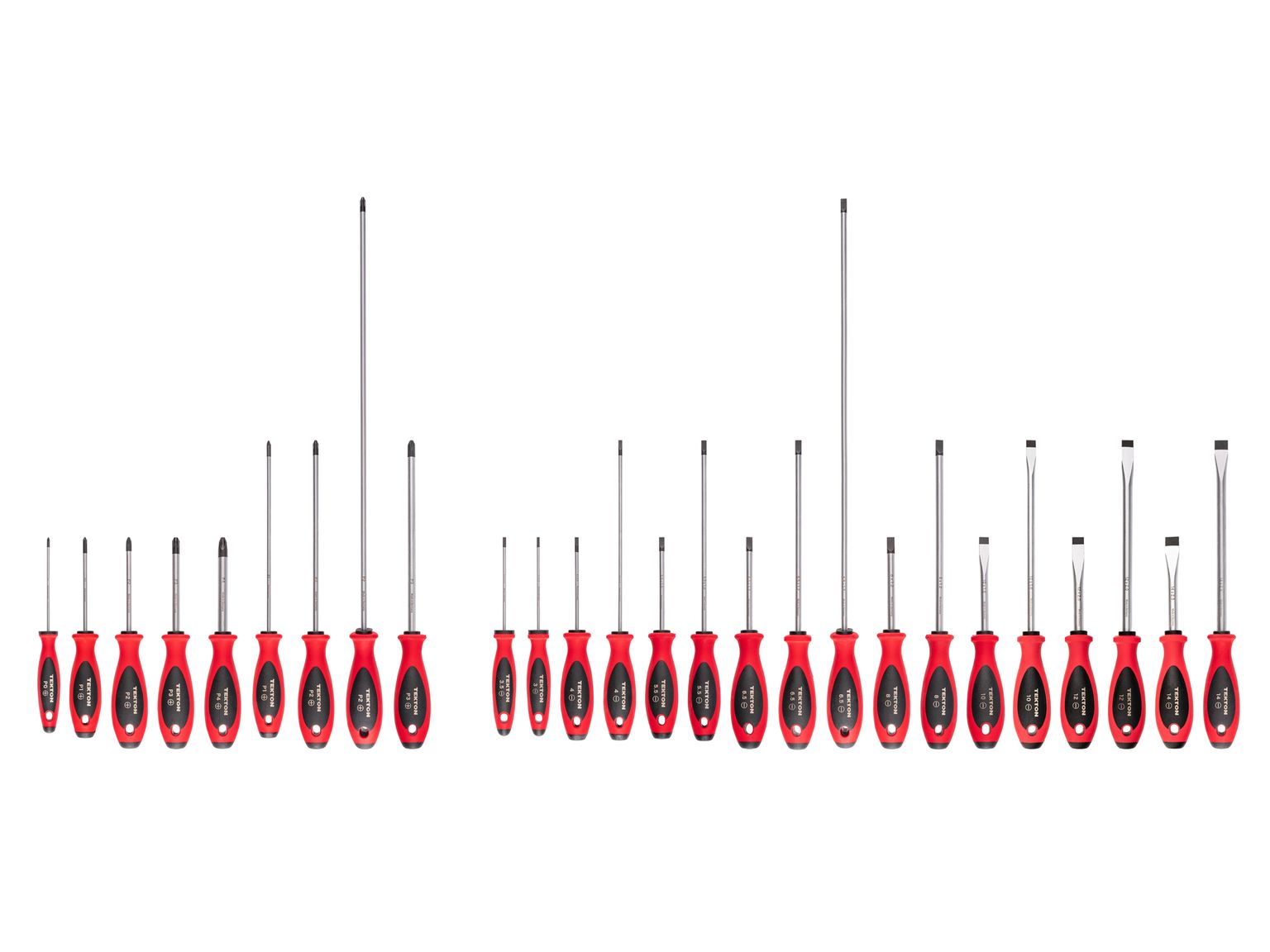 Phillips and Slotted Screwdriver Set - 4, 8, 18 Inch Shanks (26-Piece)