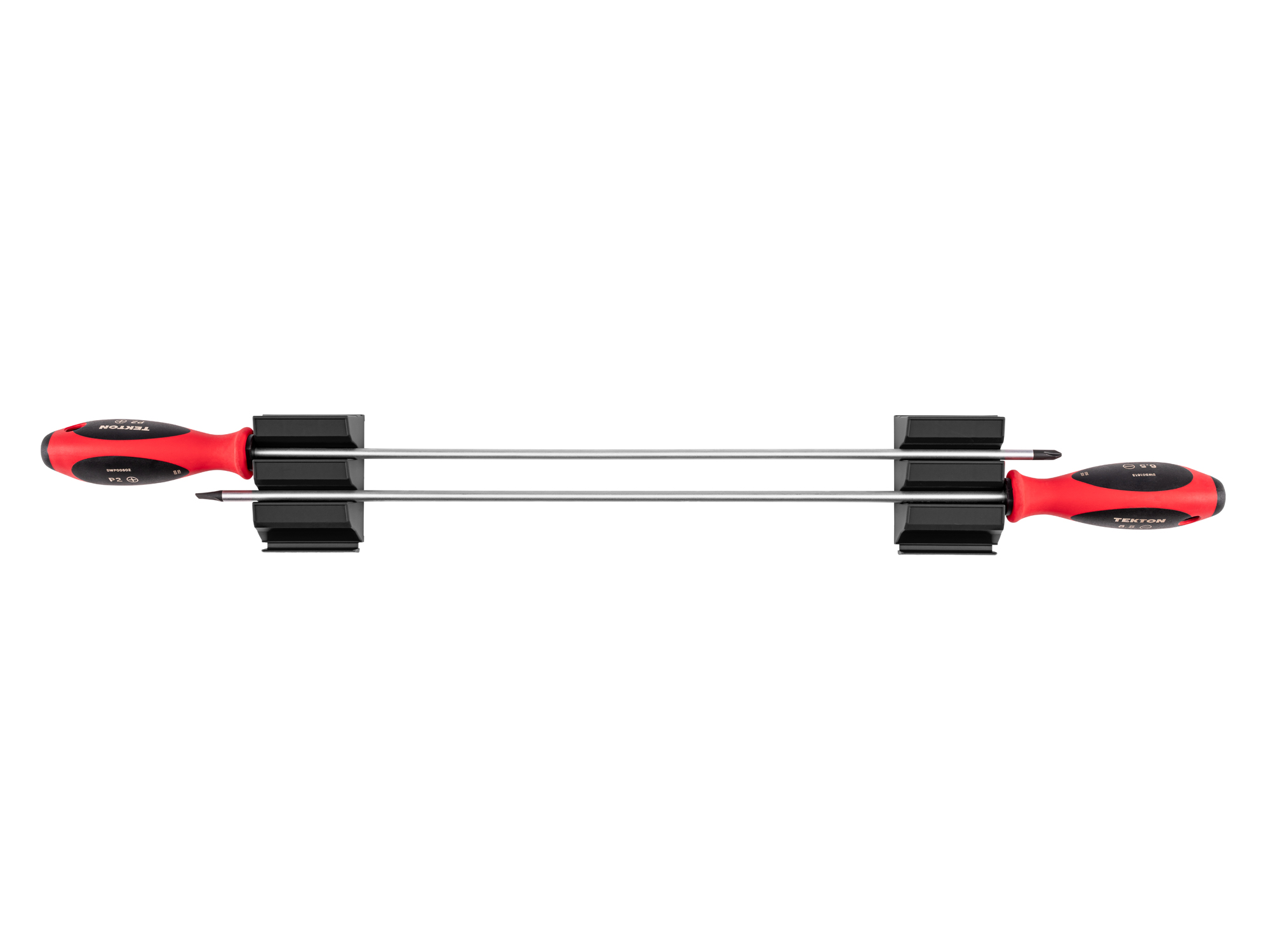 Top view of  Tekton 18 inch screwdriver set. Item #DWZ90104
