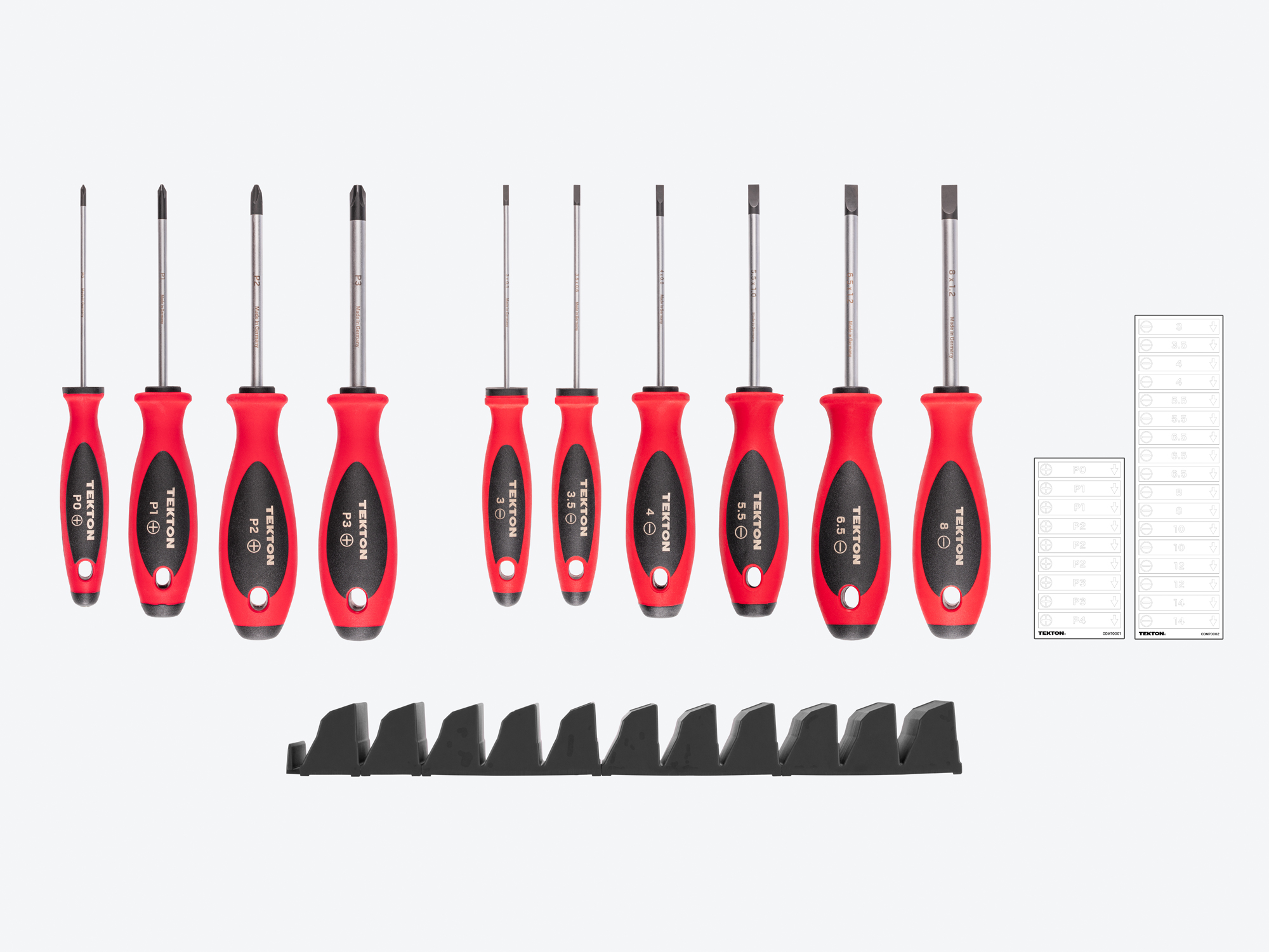 トロワ・バートン　ナンジャタウン　10点セット Phillips/Slotted Screwdriver Set with Organizers, 10-Piece | TEKTON