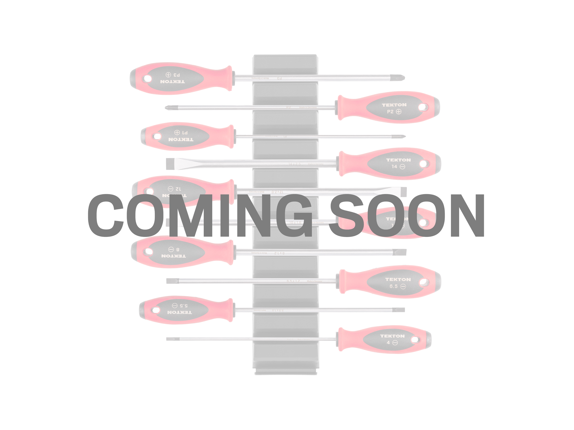 TEKTON Phillips and Slotted Screwdriver Set with Modular Organizers - 8 Inch Shanks, 10-Piece (#1-#3, 4-14 mm)