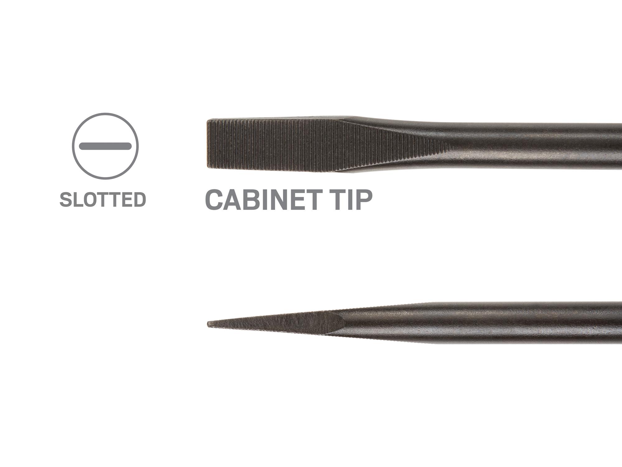 Side view of Tekton screwdriver set. Item #X37
