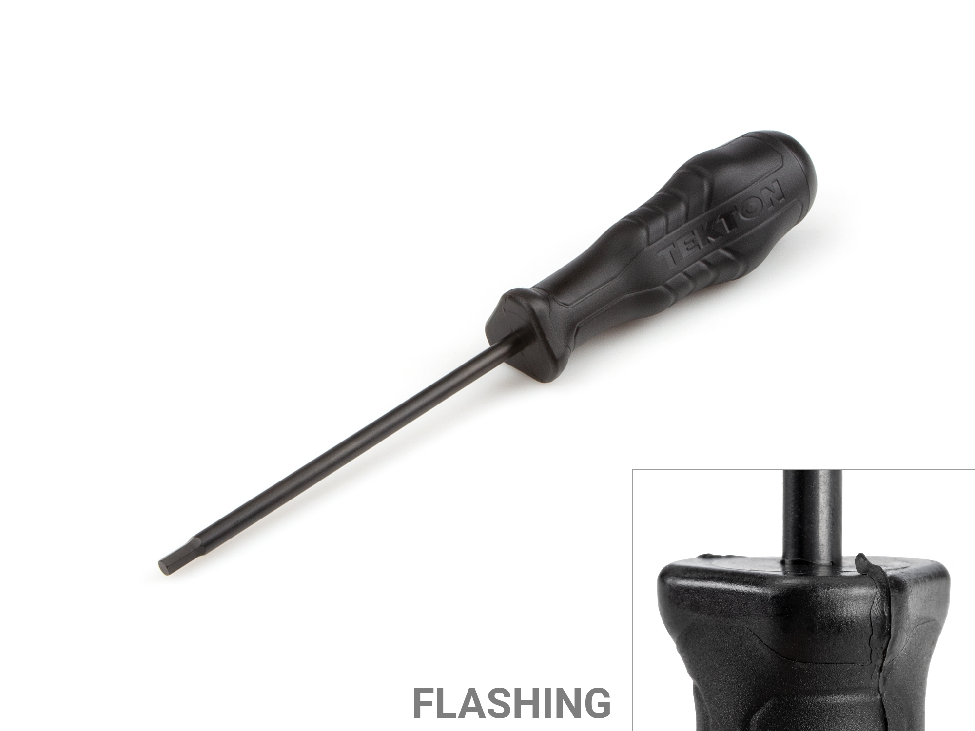 TEKTON 1/8 Inch Hex High-Torque Black Oxide Blade Screwdriver (Blemished Handle)
