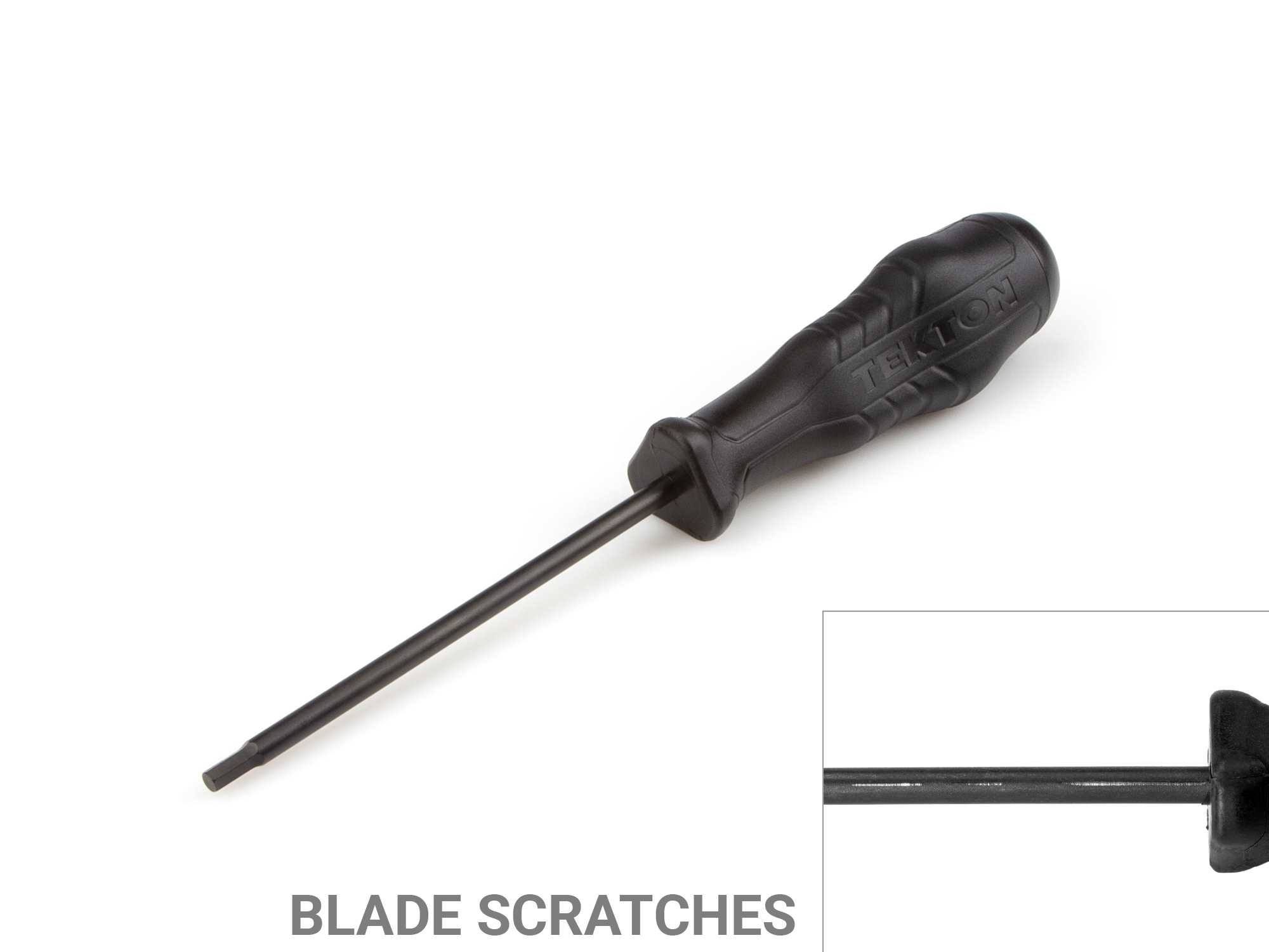 TEKTON 1/8 Inch Hex High-Torque Black Oxide Blade Screwdriver (Blemished Blade)