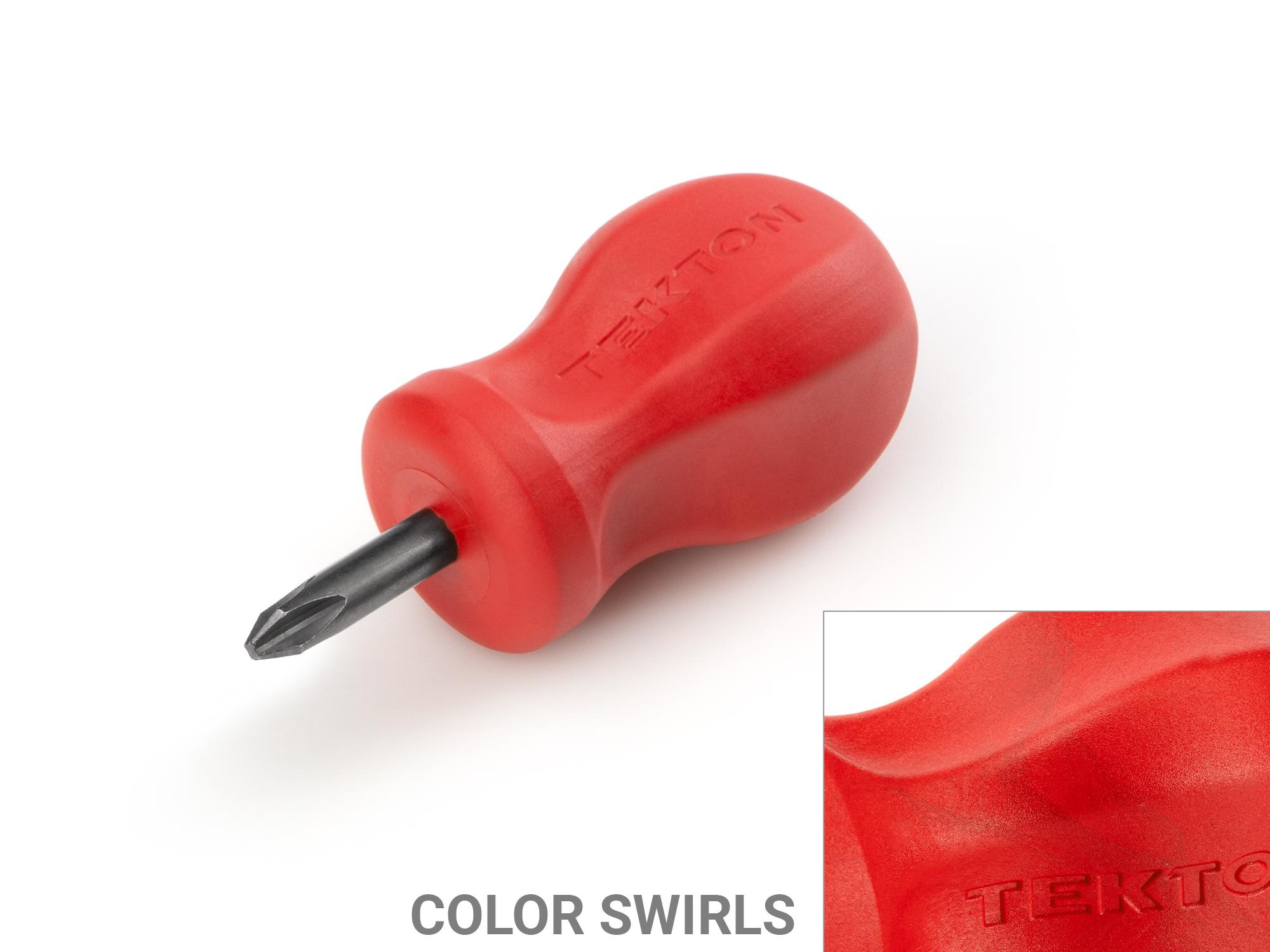Front-right angle view of Tekton 1 inch screwdriver. Item #X12