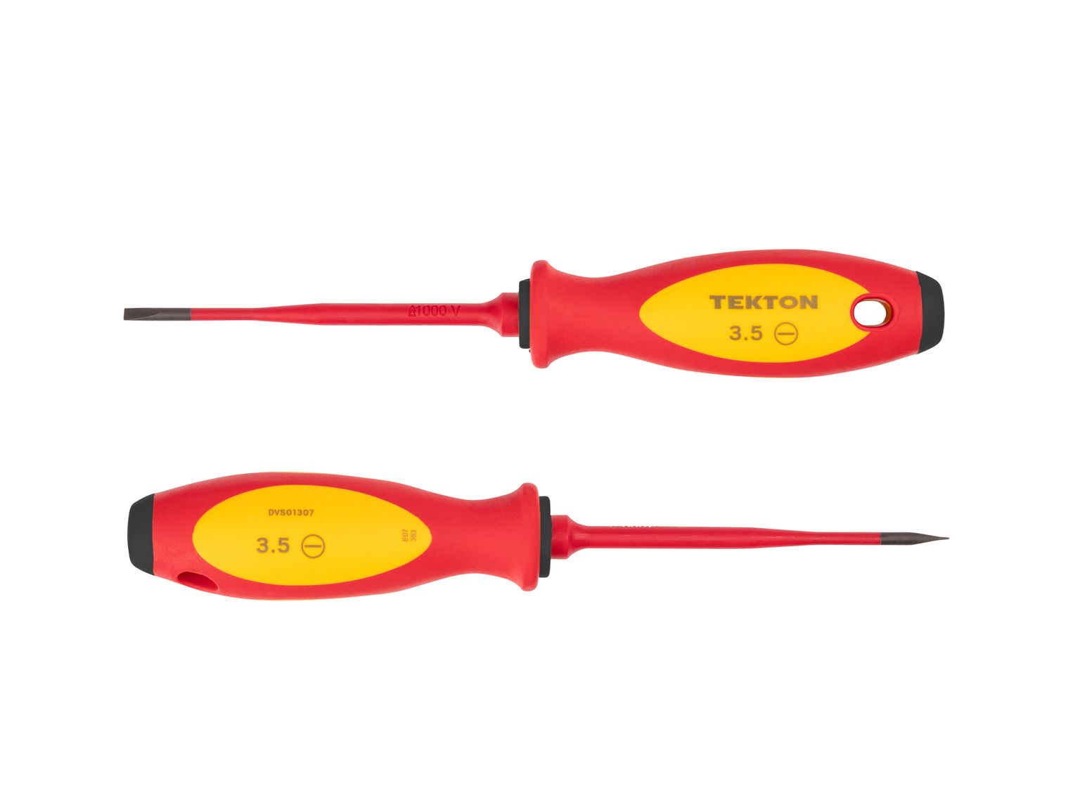 TEKTON 3.5 mm Slotted Insulated Screwdriver (4 in. Shank) (Irregular)