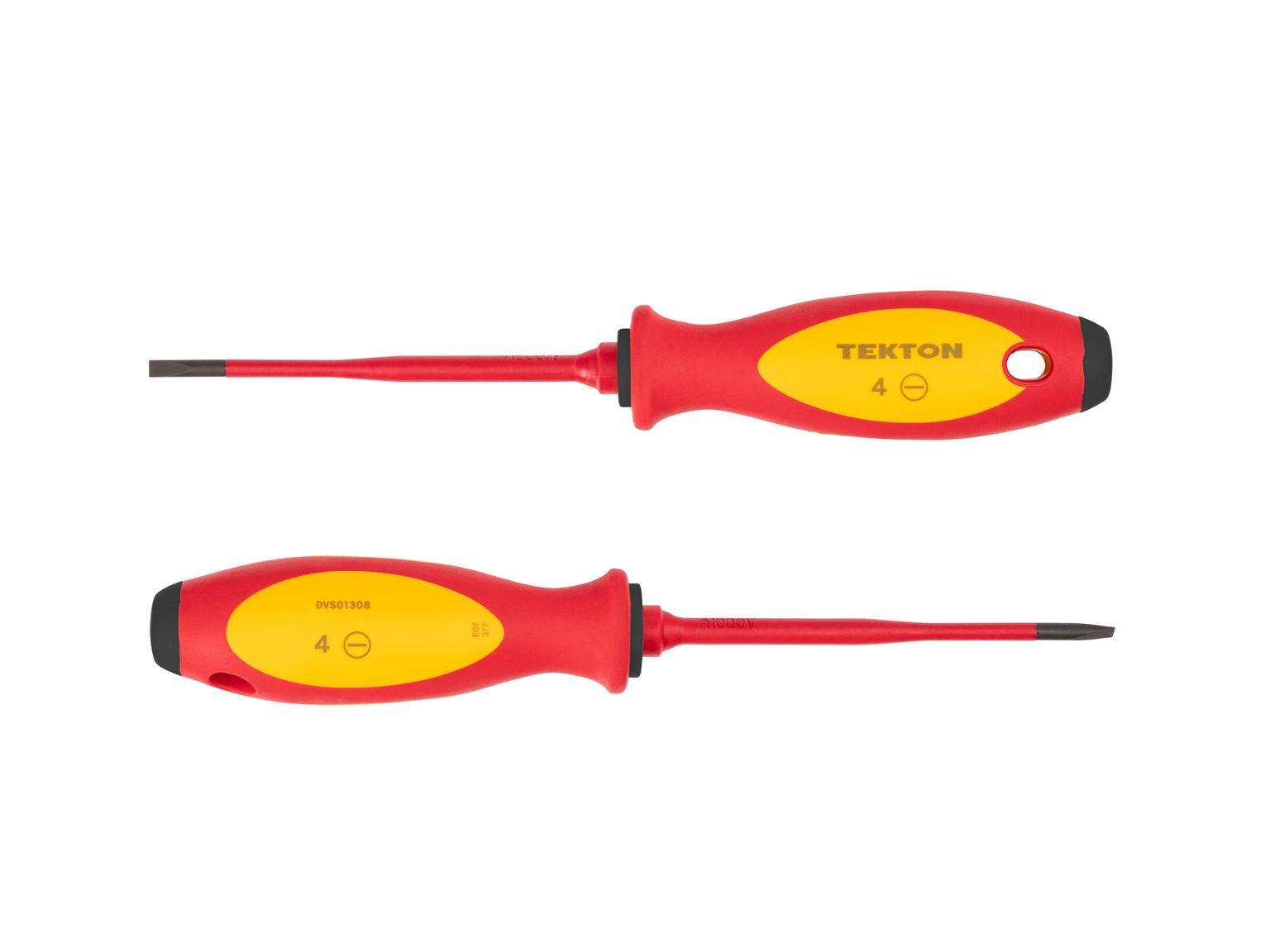 TEKTON 4 mm Slotted Insulated Screwdriver (4 in. Shank) (Irregular)