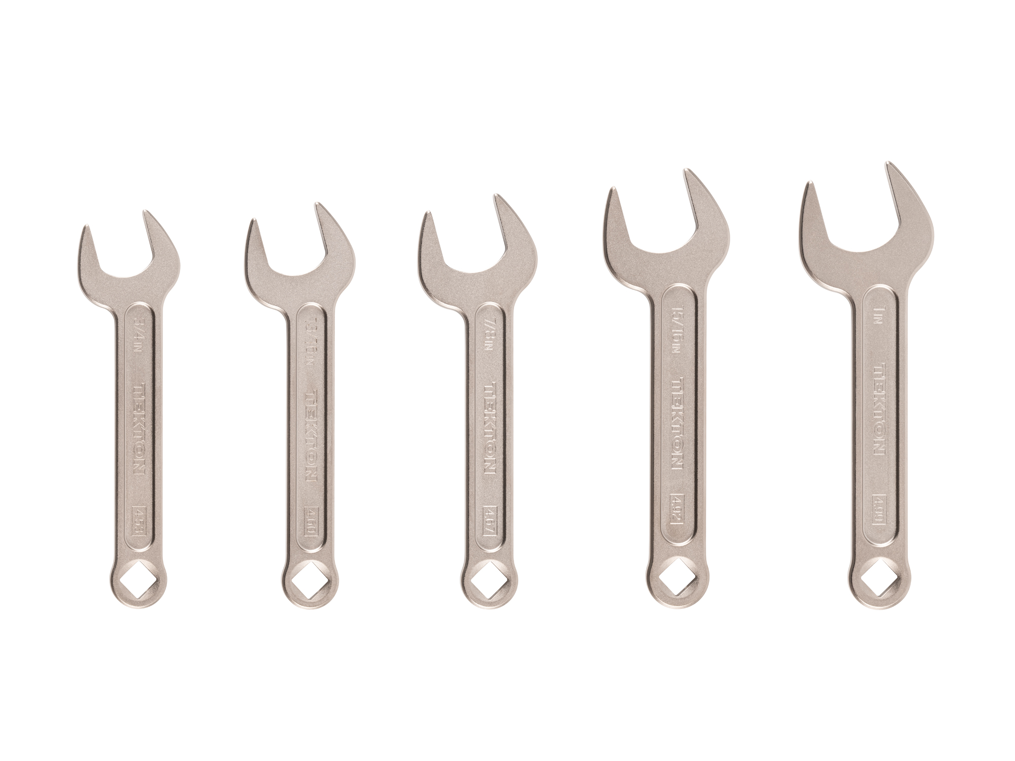 Front view of  Tekton service wrench set. Item #WSE90104