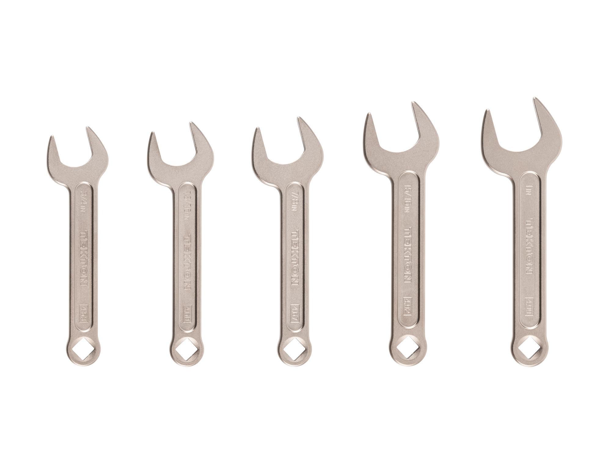 Front view of Tekton service wrench set. Item #WSE90104