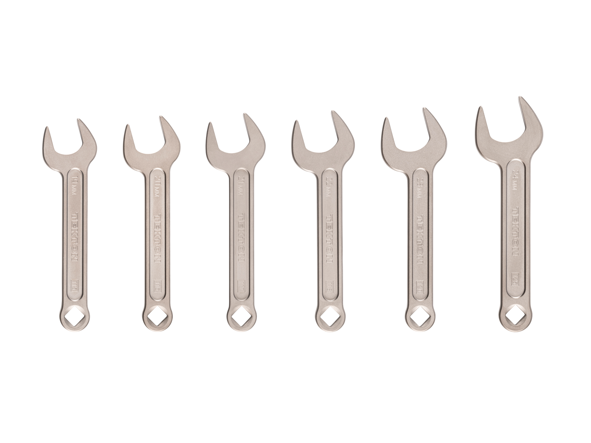 Front view of  Tekton service wrench set. Item #WSE90201
