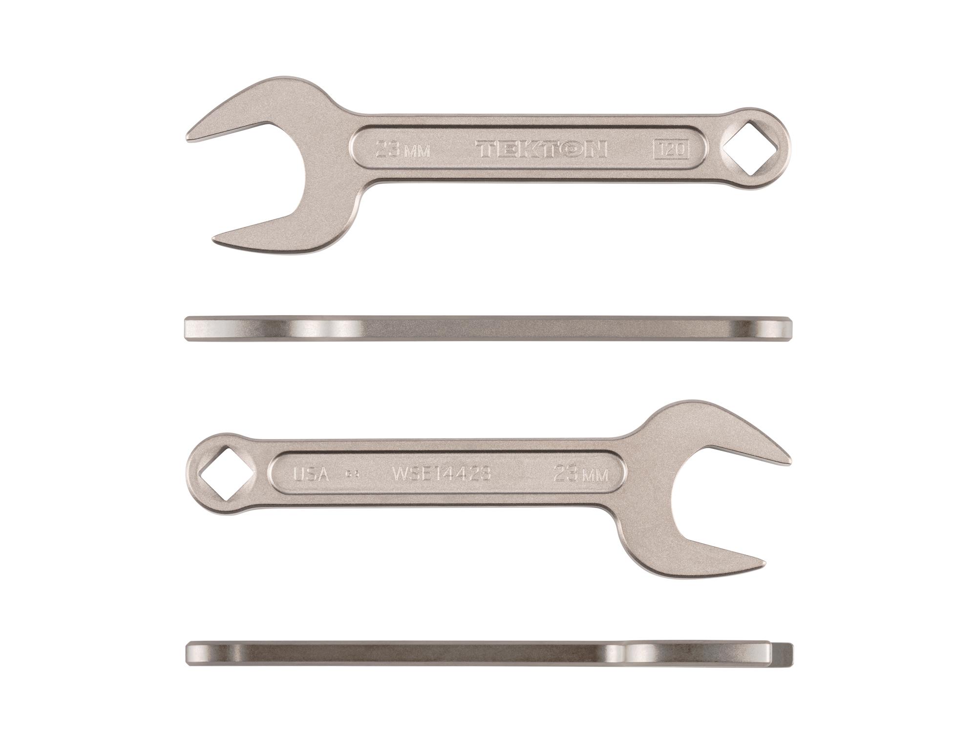 Side view of Tekton service wrench. Item #WSE14423